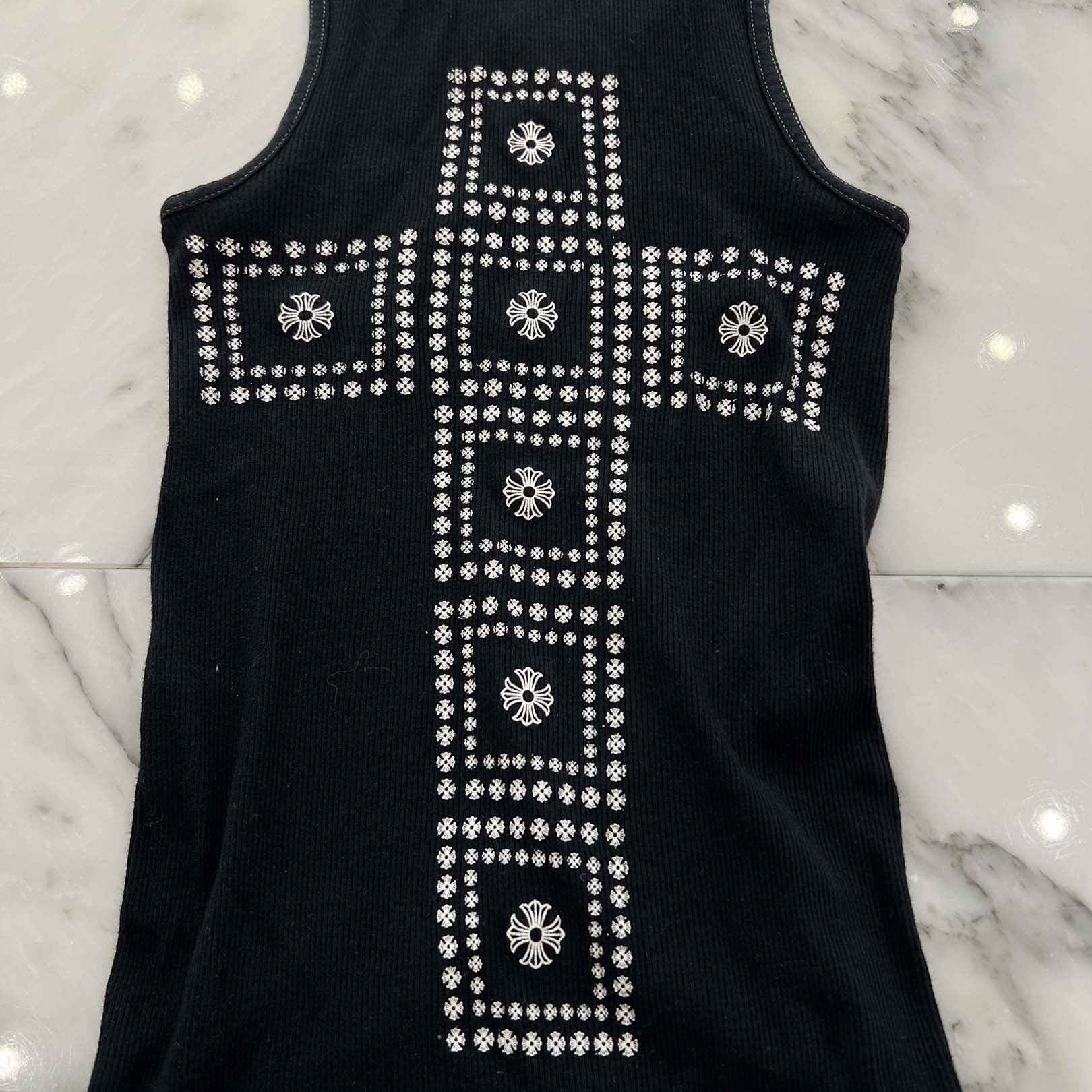 CHROME HEARTS Malibu Limited CH Plus Cross Tank Top Size S クロムハーツ マリブ限定 CHプラスクロス タンクトップ サイズS