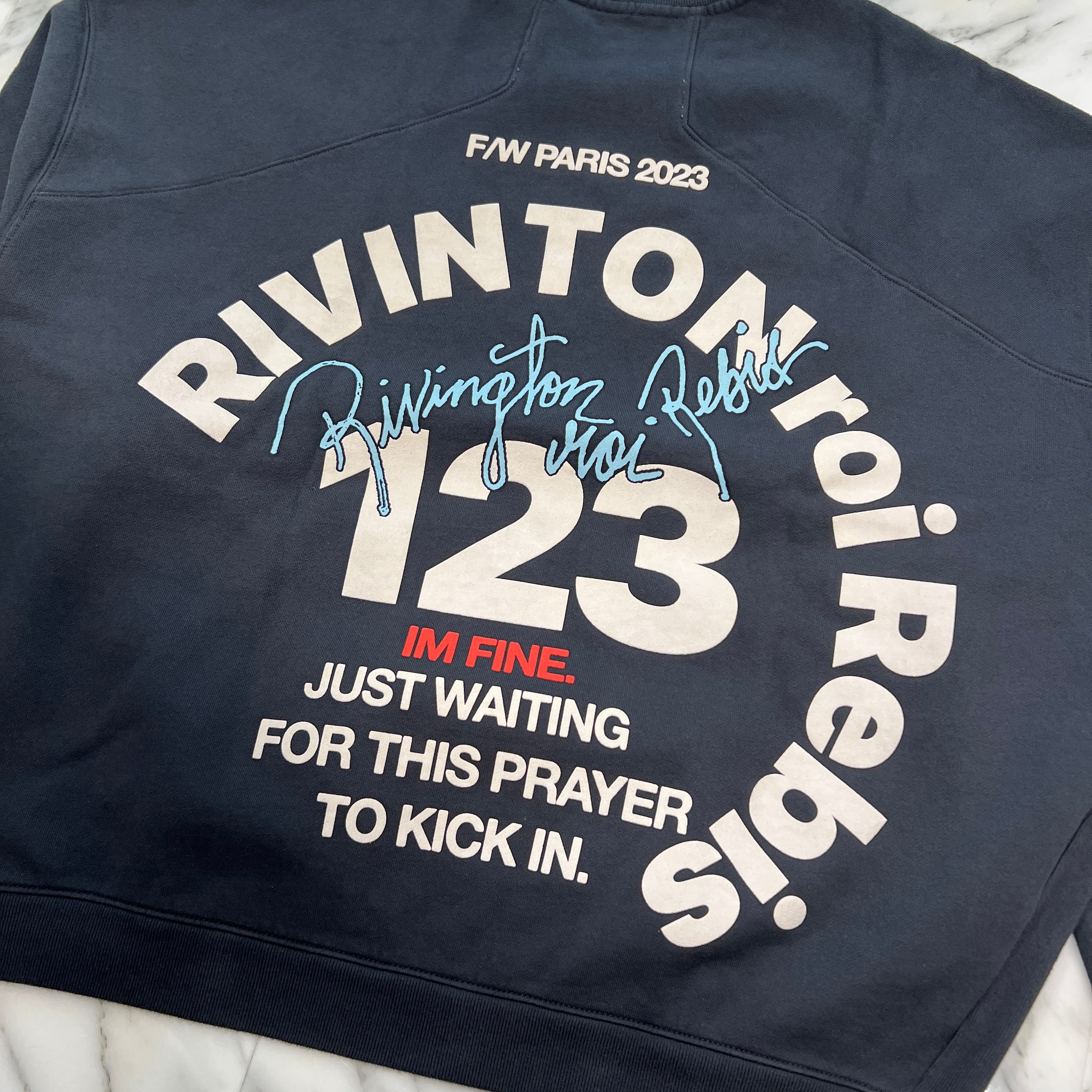RRR123 Rivington Roi Rebis 2023AW Oversized Crewneck Sweatshirt Size 1 RRR123 リヴィントンロイレビス オーバーサイズ クルーネック スウェットシャツ サイズ1