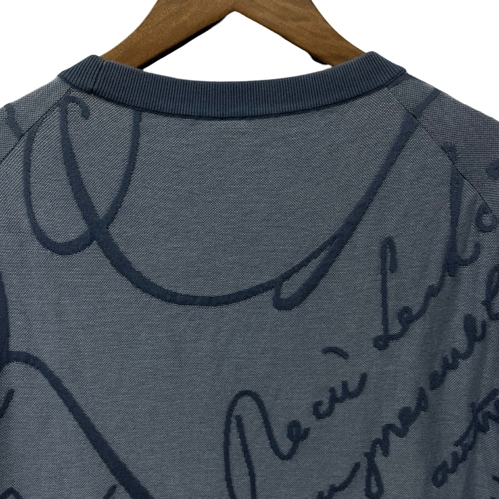 Berluti 2023AW Cotton Scritto Short Sleeve Knit R22KRS57YCAB Size 2XL