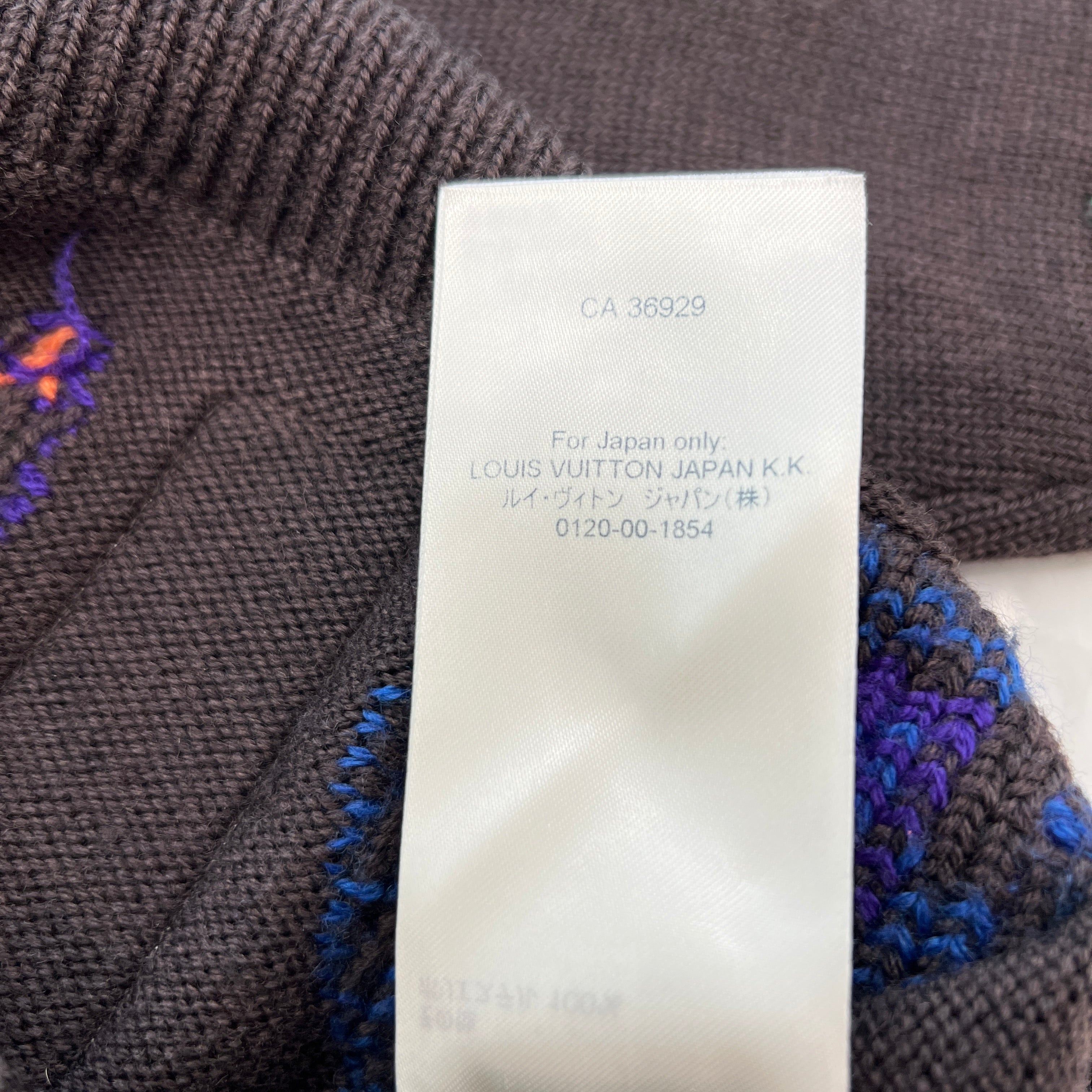 LOUIS VUITTON × NBA 2021AW Letters Crewneck Knit Sweater Size L 1ABX0G ルイヴィトン × NBA レターズ クルーネック ニットセーター サイズL