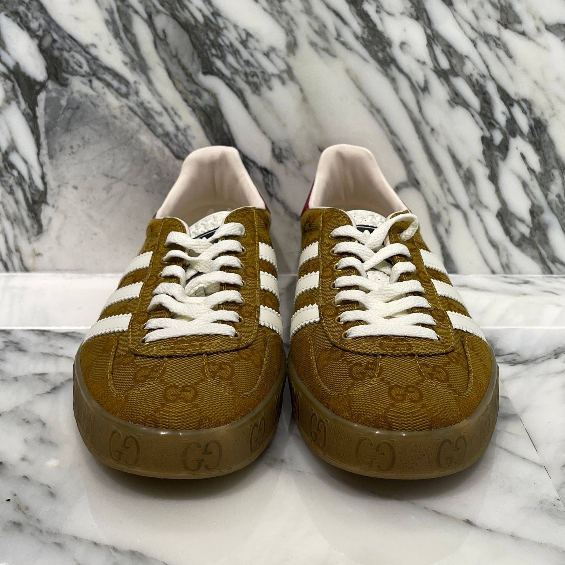 adidas × GUCCI 2022SS GG Supreme GAZELLE Sneaker 707850 UWV20 Size