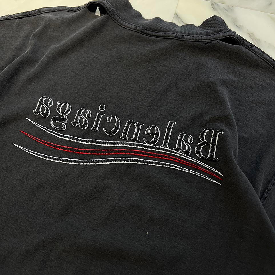 BALENCIAGA 2025SS Political Campaign Inside Out Tee 830247TSVF39668 Size XXS バレンシアガ ポリティカルキャンペーンインサイドアウトTシャツ サイズXXS