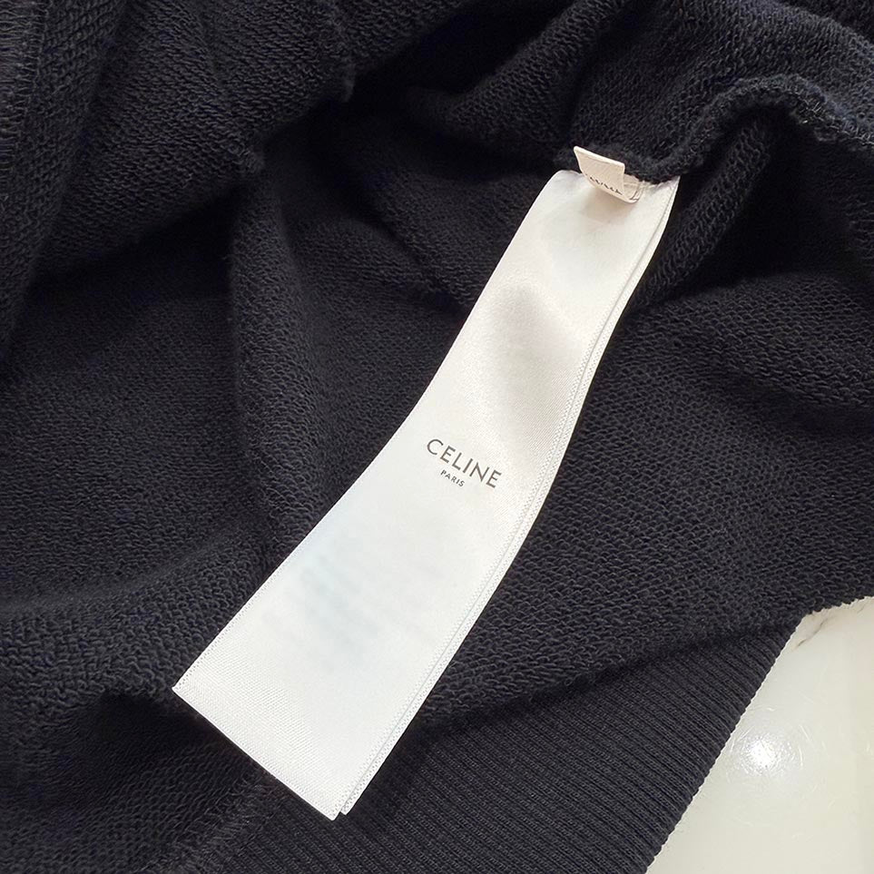 CELINE 2021AW Back Logo Print Oversized Cardigan 2Y672670Q Size S セリーヌ バックロゴプリント オーバーサイズ カーディガン サイズS