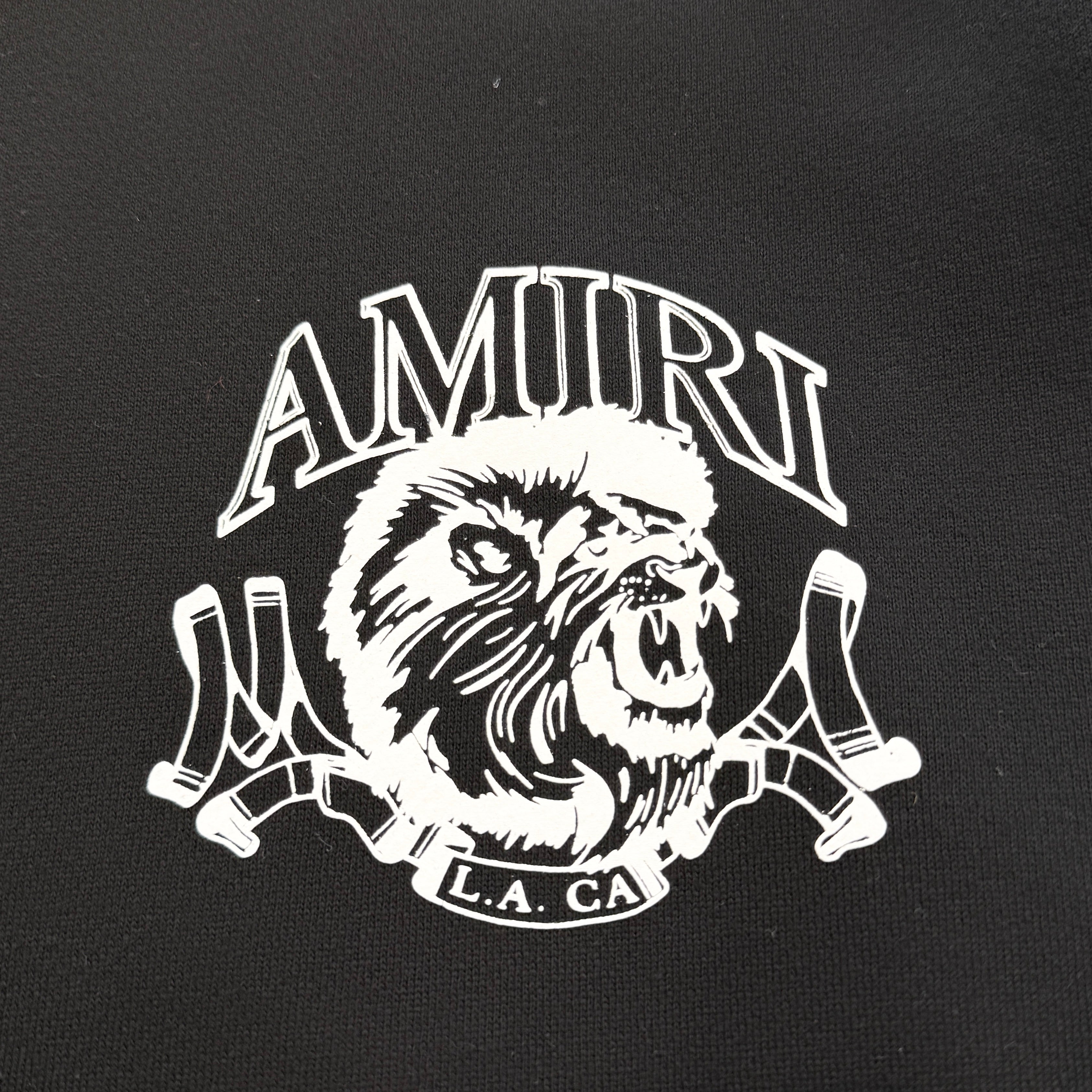 AMIRI 2024AW Lion Outline Pullover Hoodie AMJYHD1067 Size XL