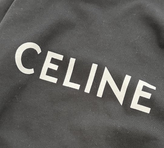 CELINE 2021AW Back Logo Print Oversized Cardigan 2Y672670Q Size S