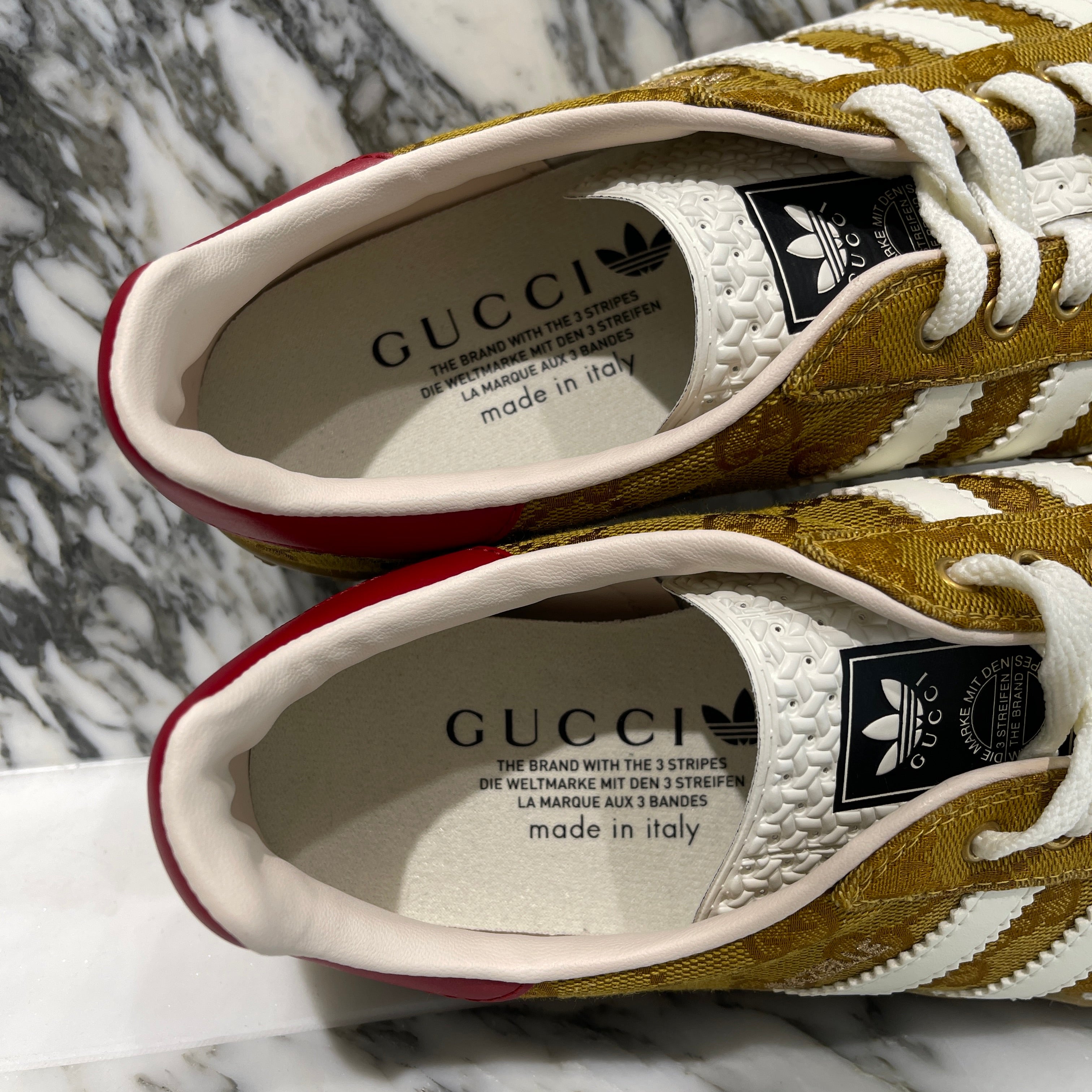 adidas × GUCCI 2022SS GG Supreme GAZELLE Sneaker 707850 UWV20 Size 25.5cm アディダス × グッチ GGシュプリーム ガゼル スニーカー サイズ25.5cm