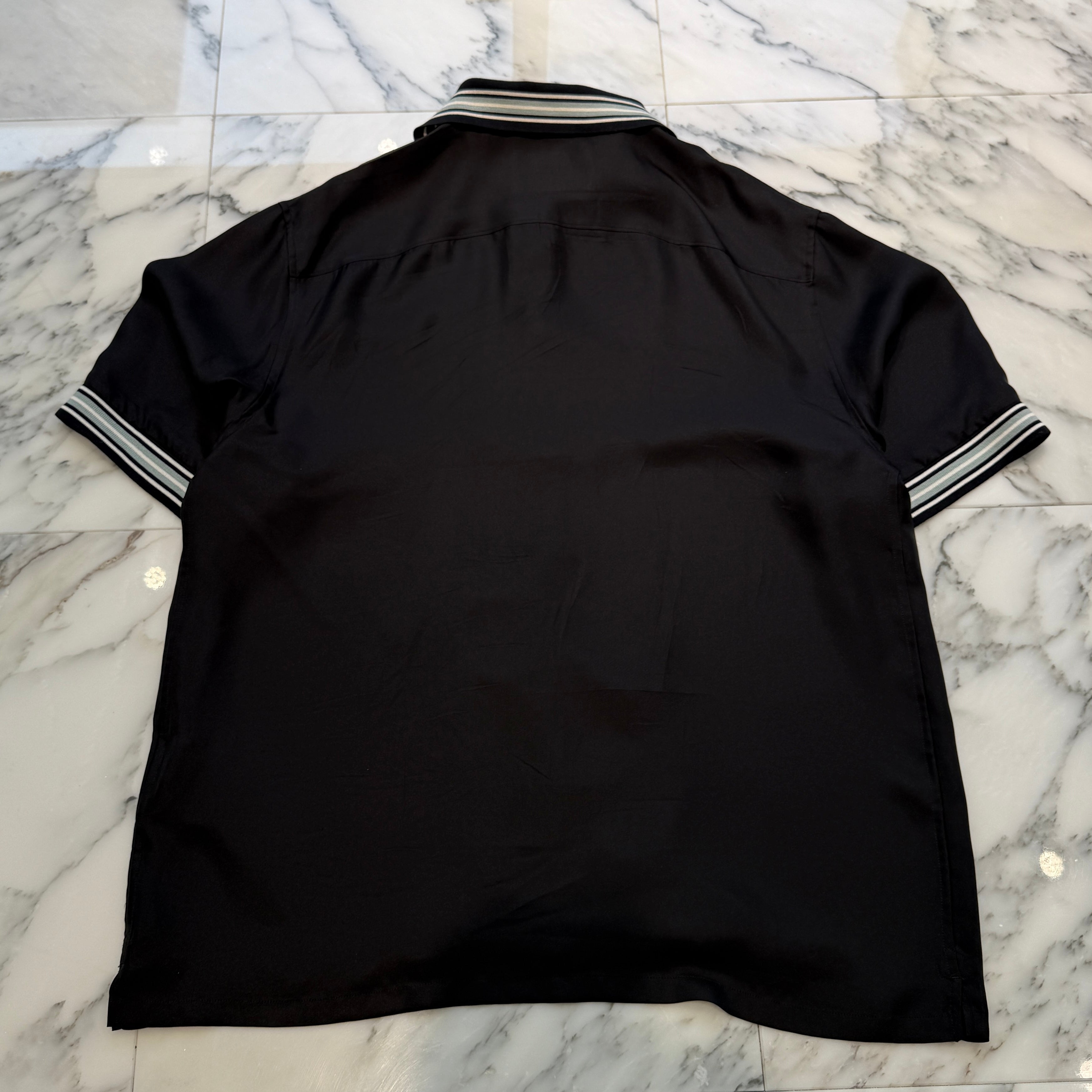 PRADA 2024SS Short Sleeve Silk Twill Shirt USC501 S000 1QWC サイズ S プラダ ショートスリーブ シルクツイルシャツ サイズS