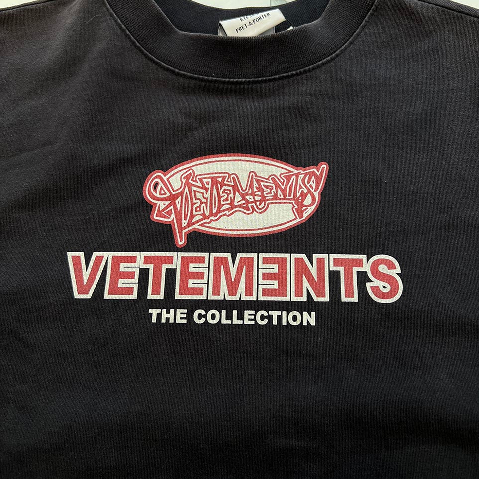 VETEMENTS 2018SS Open Sides Tee WSS18TR8 Size XS ヴェトモン オープンサイドTシャツ サイズXS