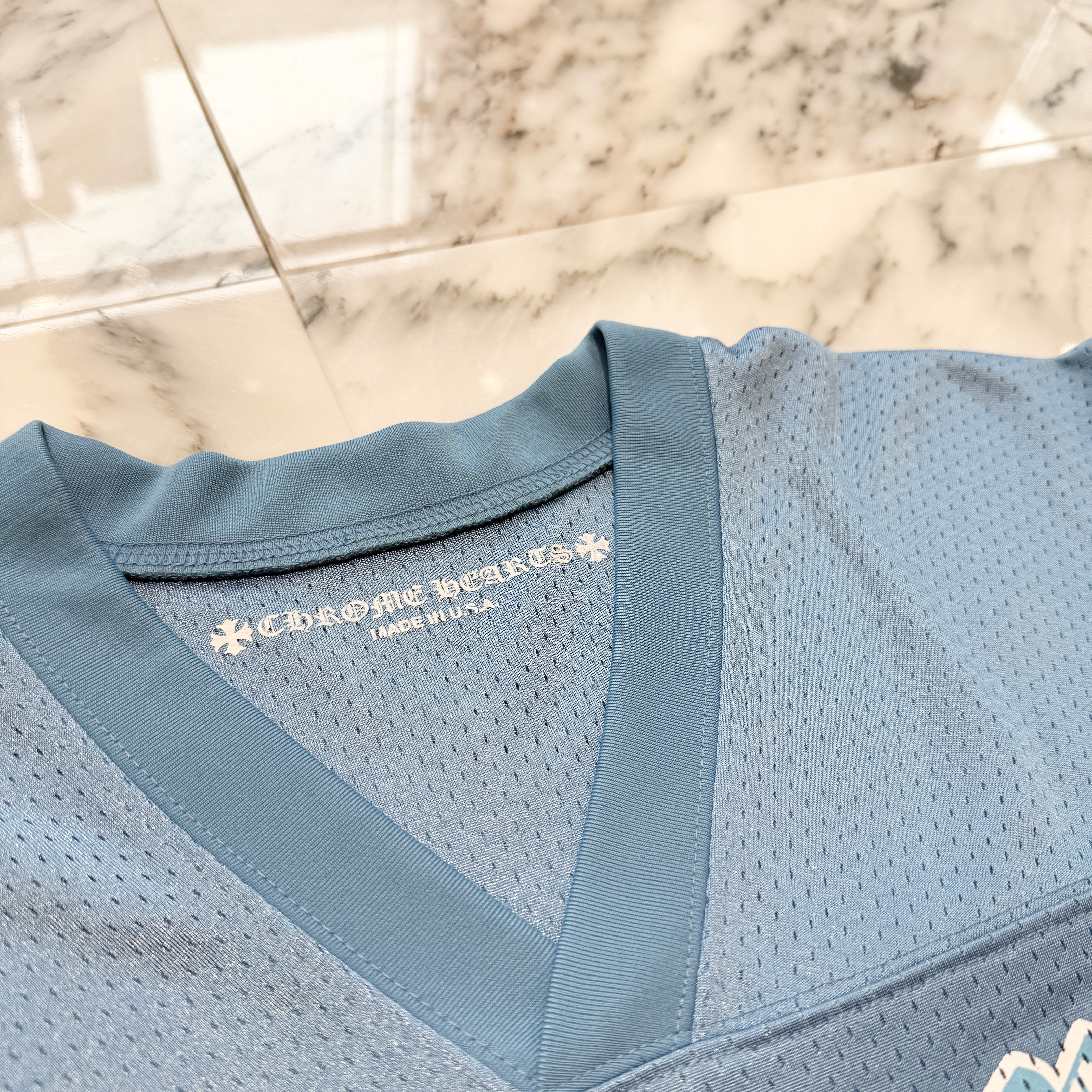 CHROME HEARTS Mesh Warm Up Jersey Size L クロムハーツ メッシュ