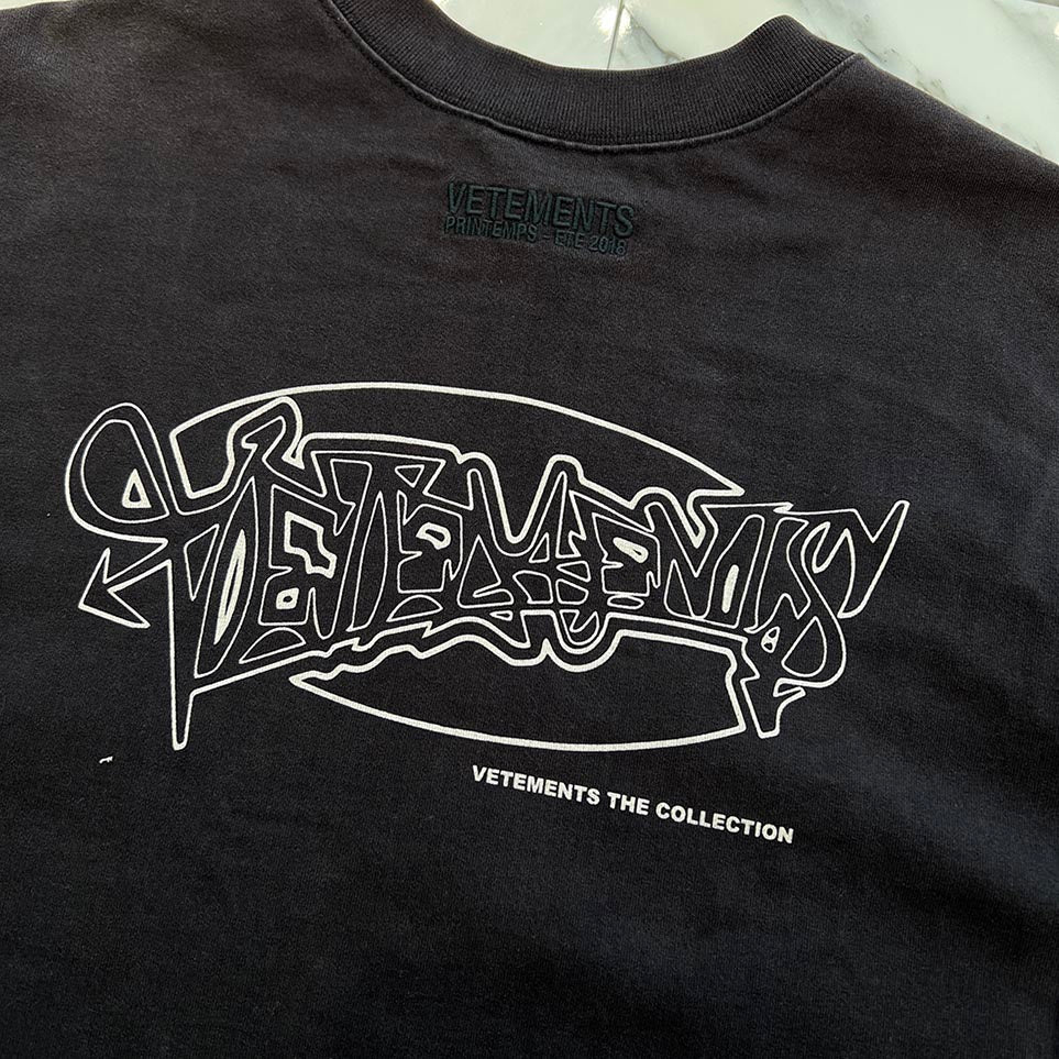 VETEMENTS 2018SS Open Sides Tee WSS18TR8 Size XS ヴェトモン オープンサイドTシャツ サイズXS
