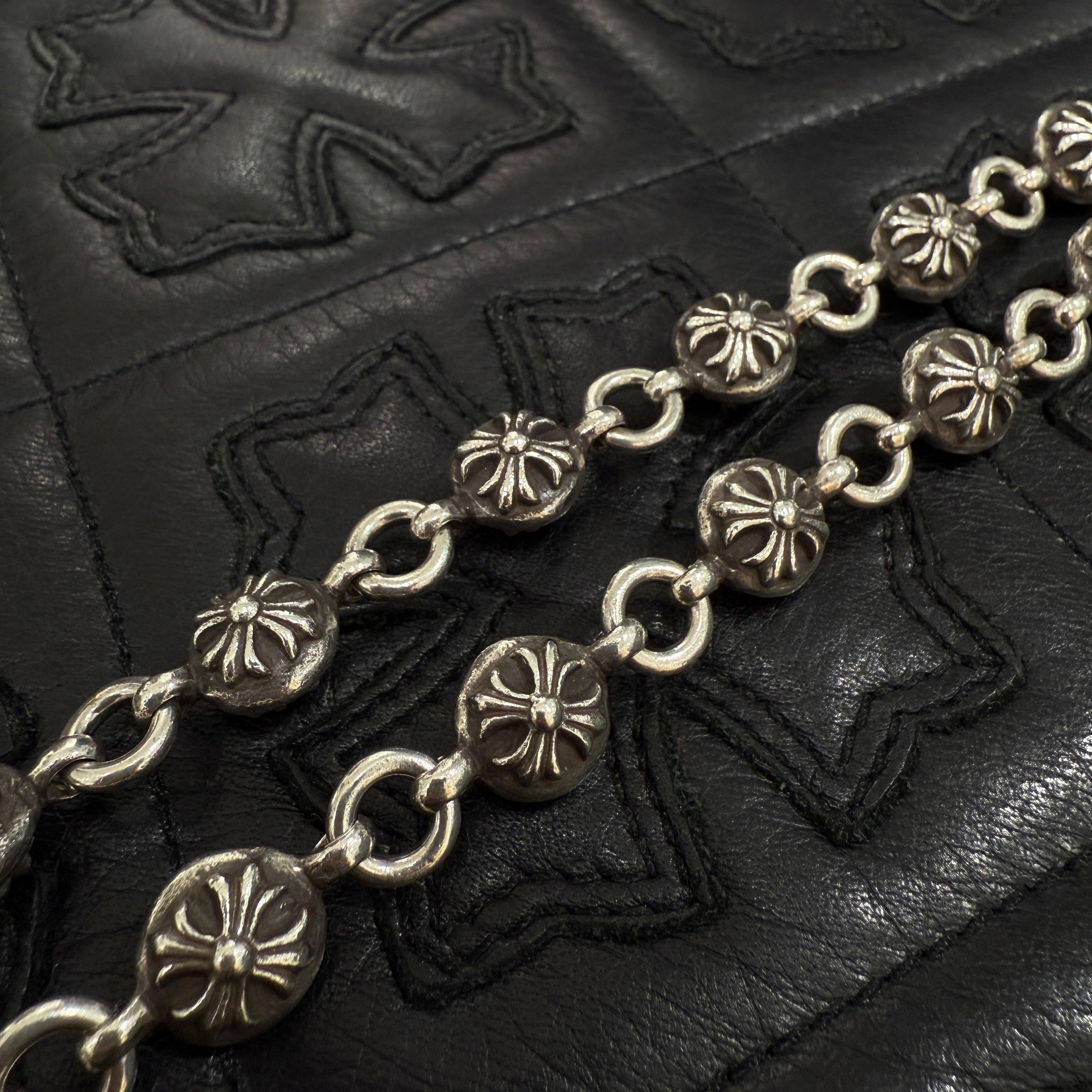 CHROME HEARTS 2CLIP Cross Ball Wallet Chain クロムハーツ 2クリップ クロスボール ウォレットチェーン