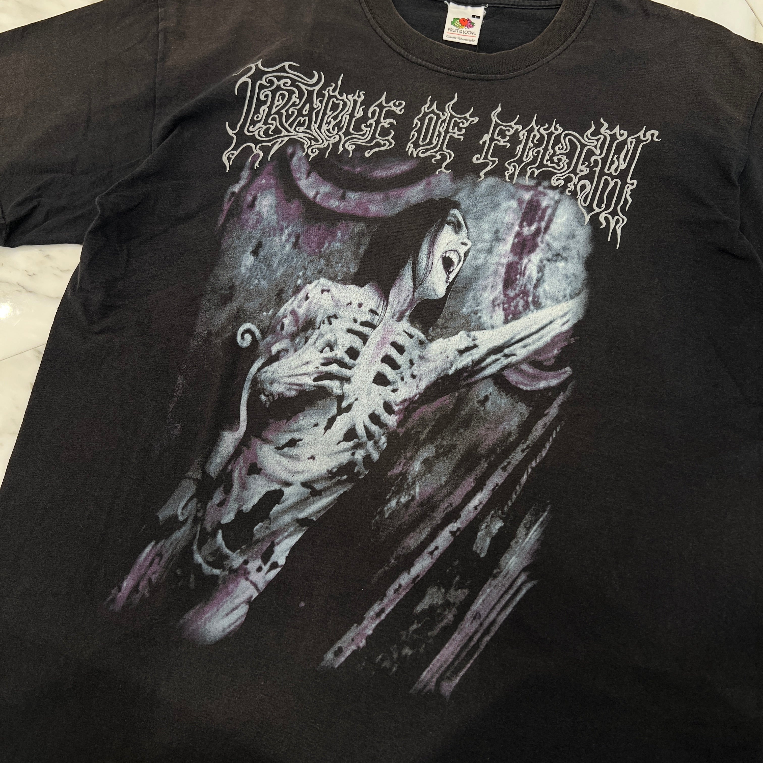 Vintage 00's Cradle Of Filth "Total Fucking Darkness" 2000 FRUIT OF THE LOOM S/S Tee Size L 90's クレイドルオブフィルス "トータルファッキングダークネス" 2000 フルーツオブザルーム社製 Tシャツ サイズL