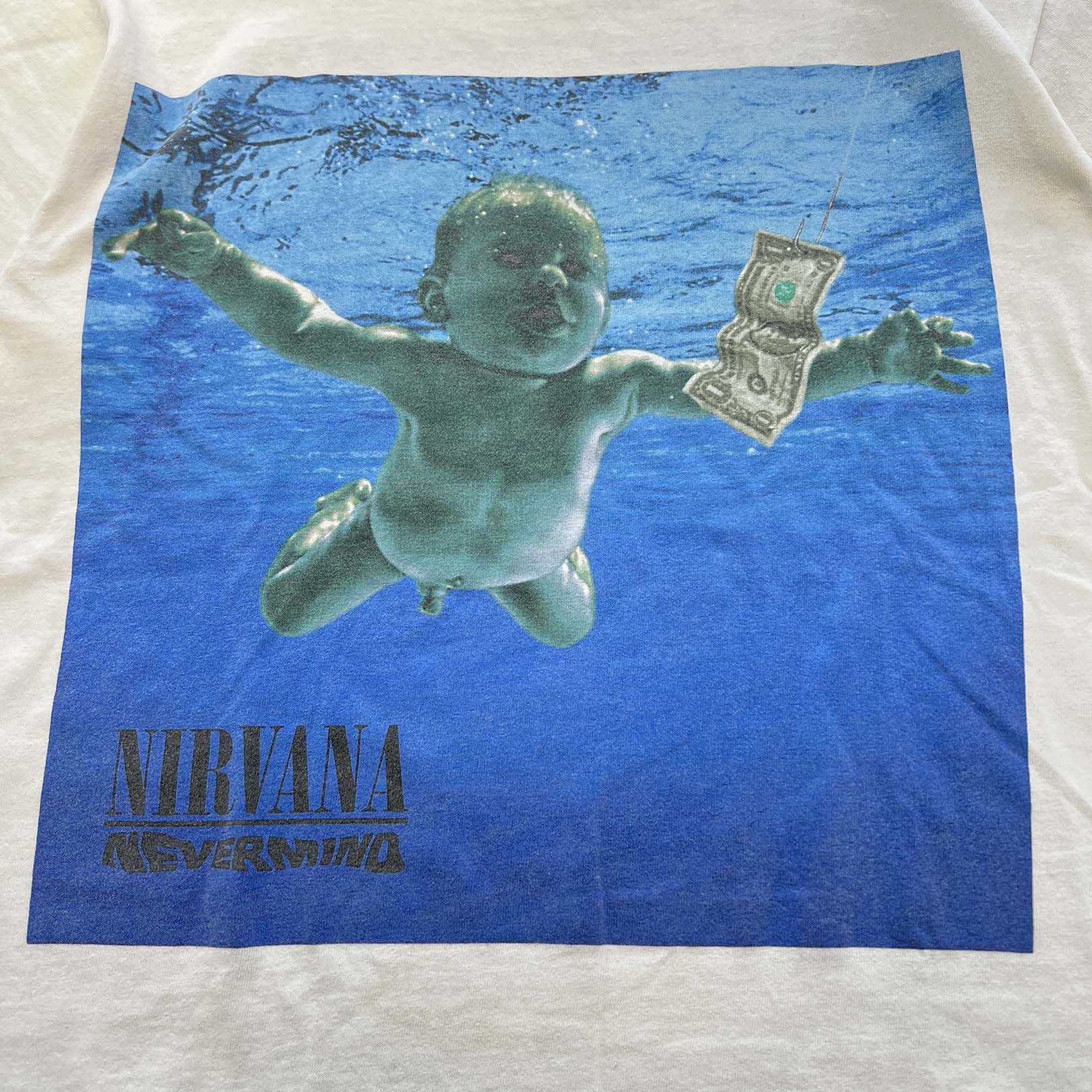 Vintage 90's Nirvana "Never Mind" 1992 Album Promo S/S Tee 90's ニルヴァーナ "ネバー・マインド" 1992 アルバムプロモ Tシャツ