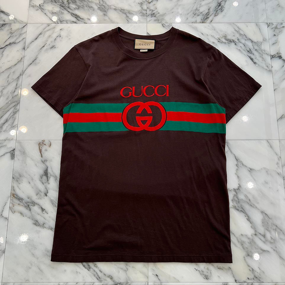 GUCCI 2023SS Interlocking Logo Print Tee 548334 XJET1 Size XS グッチ インターロッキング ロゴプリント Tシャツ サイズXS