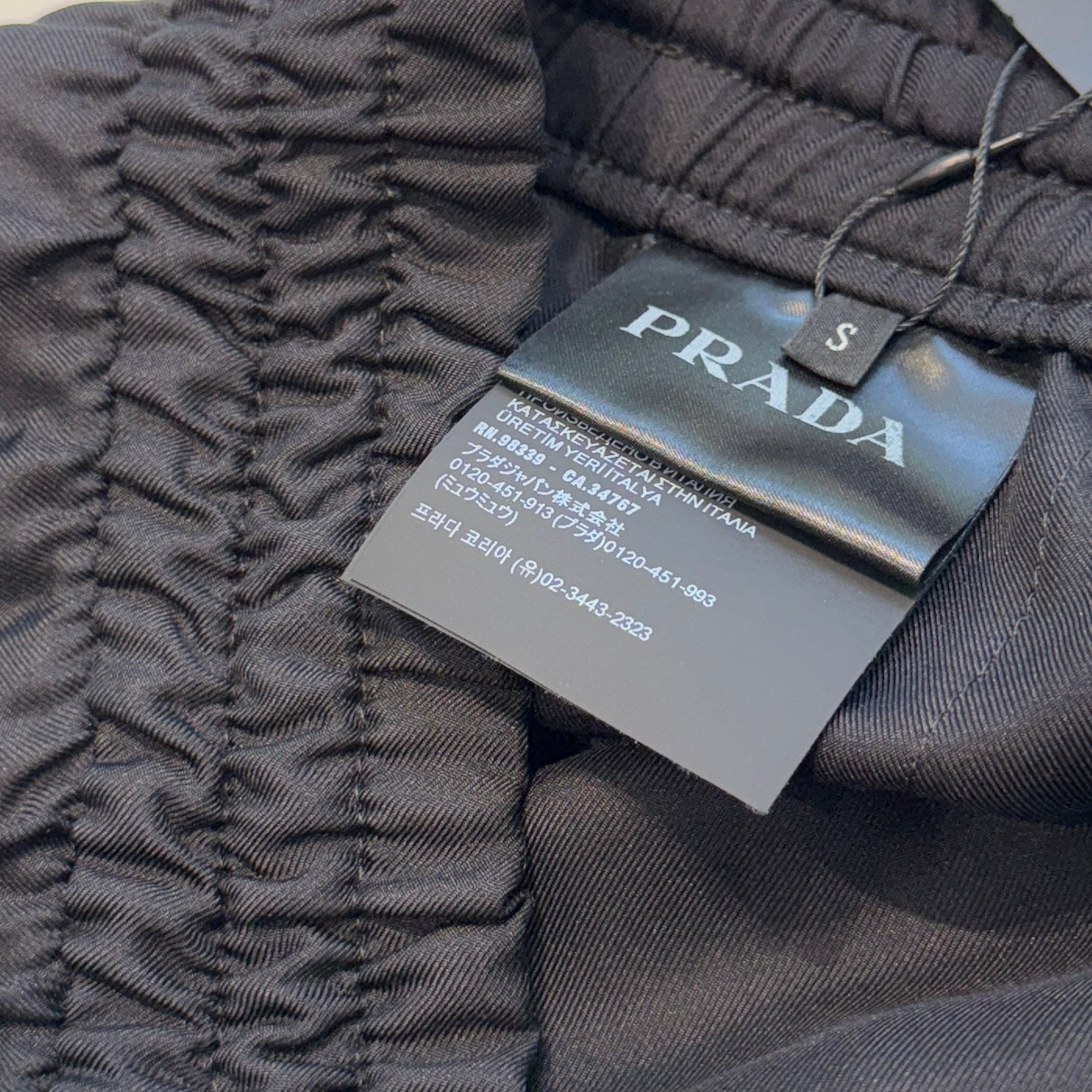 PRADA 2024SS Silk Bermuda Shorts SPH376 S000 1QWC Size S プラダ