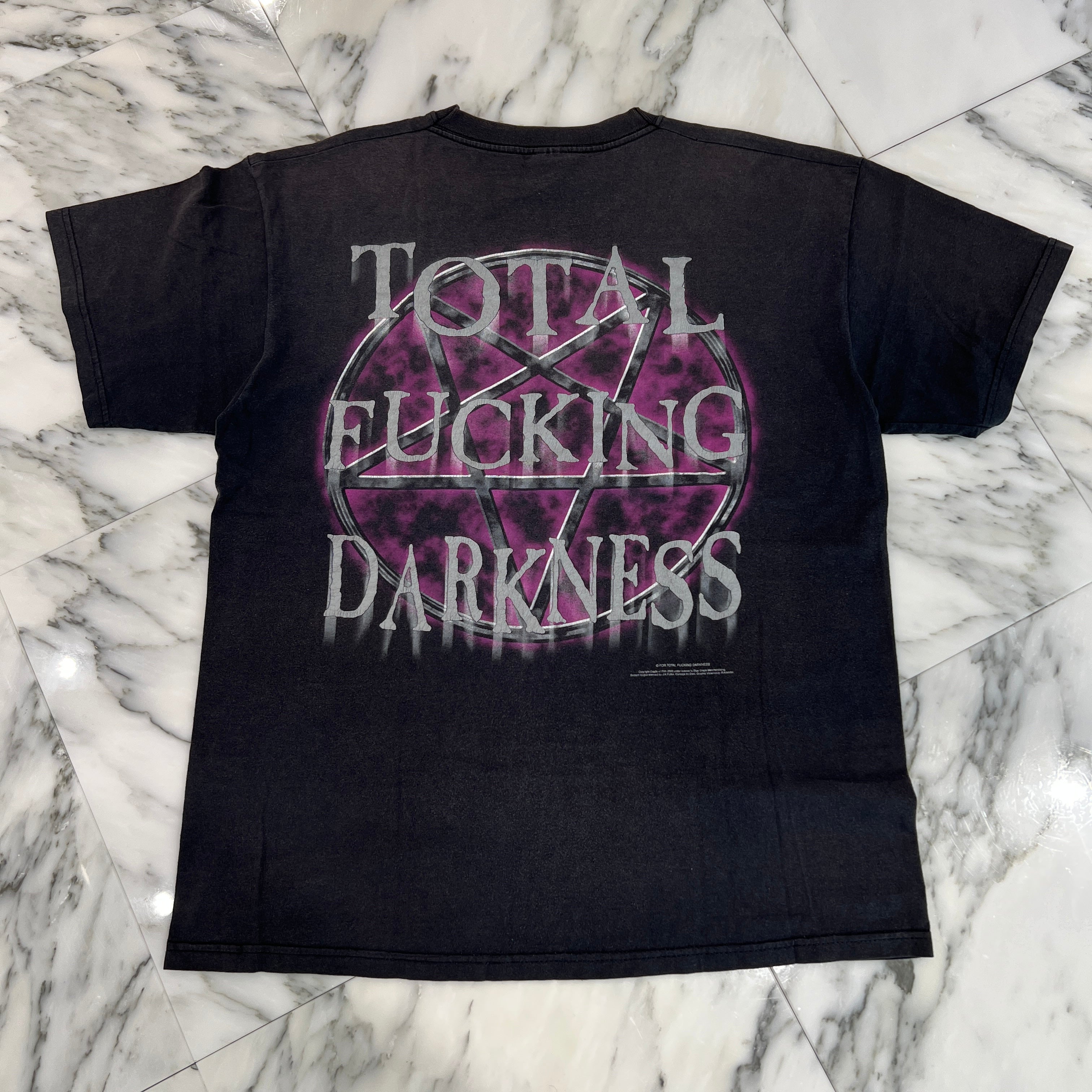 Vintage 00's Cradle Of Filth "Total Fucking Darkness" 2000 FRUIT OF THE LOOM S/S Tee Size L 90's クレイドルオブフィルス "トータルファッキングダークネス" 2000 フルーツオブザルーム社製 Tシャツ サイズL