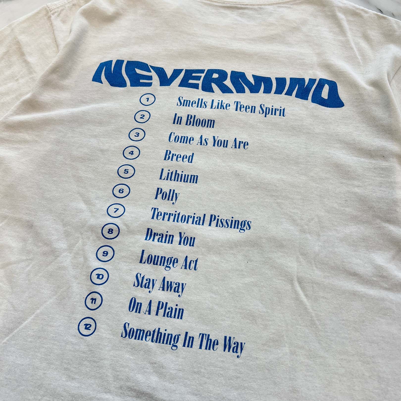 Vintage 90's Nirvana "Never Mind" 1992 Album Promo S/S Tee 90's ニルヴァーナ "ネバー・マインド" 1992 アルバムプロモ Tシャツ