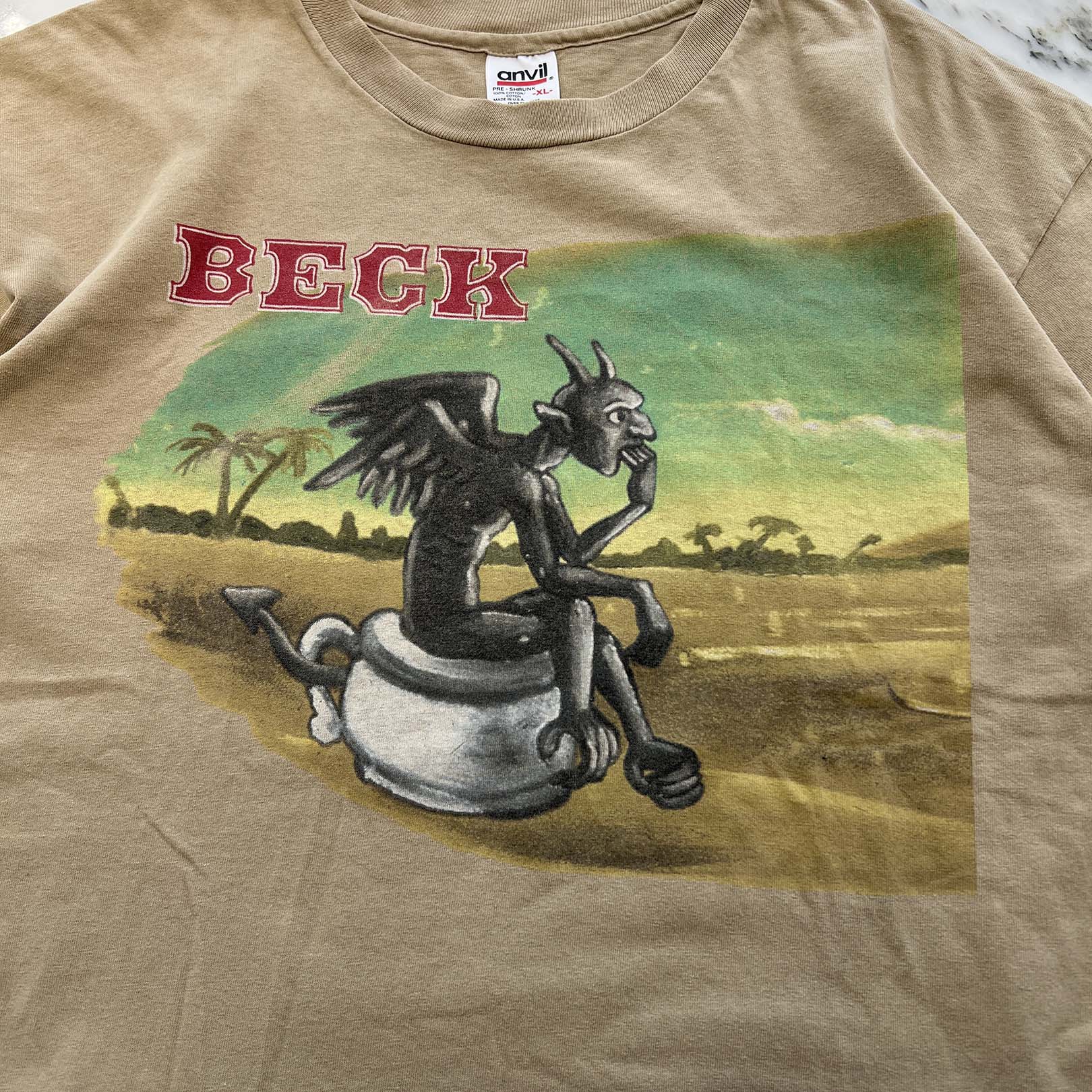 Vintage 90's BECK "Devils Haircut" Anvil S/S Tee Size XL 90's ベック "デビルズ ヘアカット" アンヴィル社製 Tシャツ サイズXL