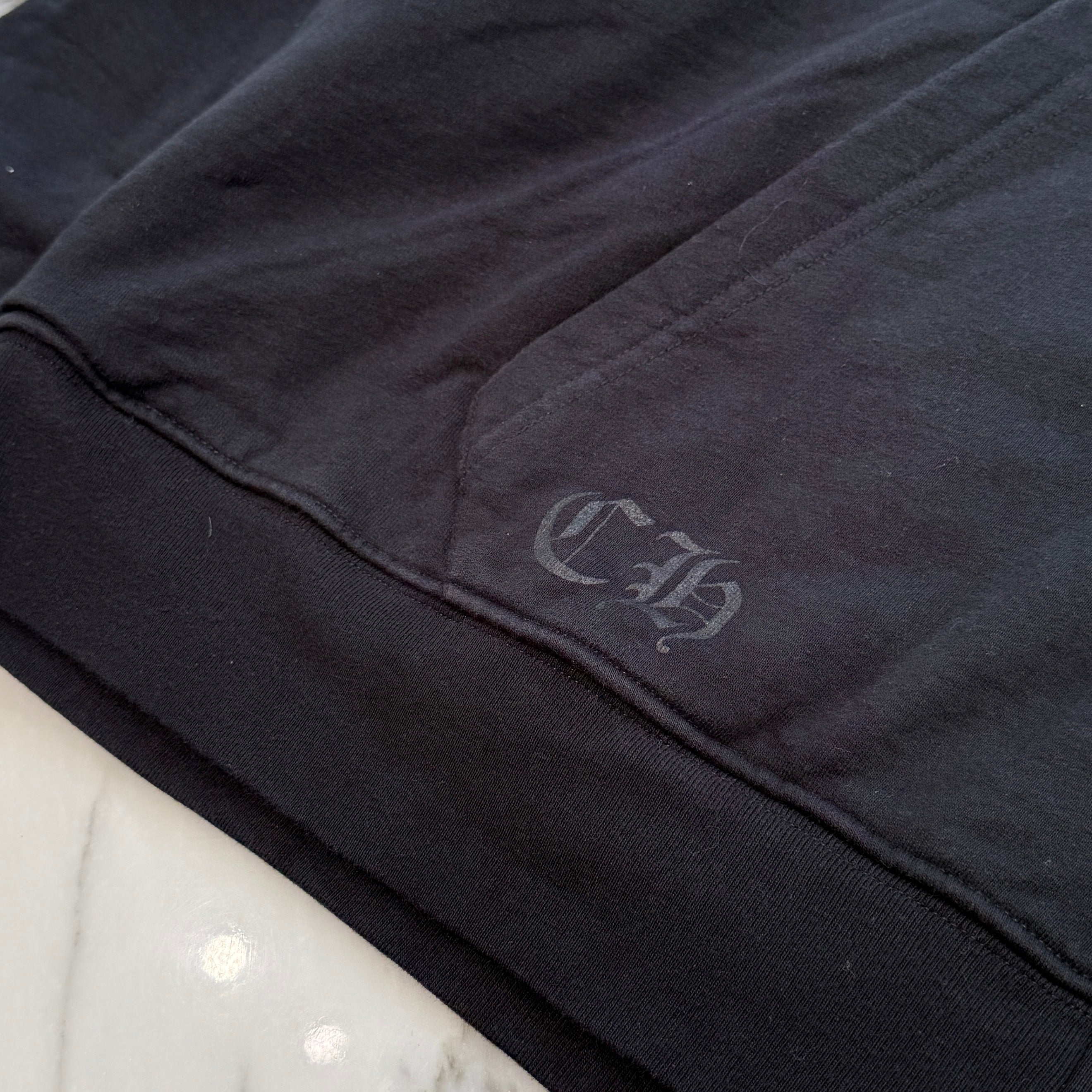 CHROME HEARTS Vertical Logo Thermal Zip Up Hoodie Size XL クロムハーツ ヴァーティカル ロゴ サーマル ジップアップフーディー サイズXL