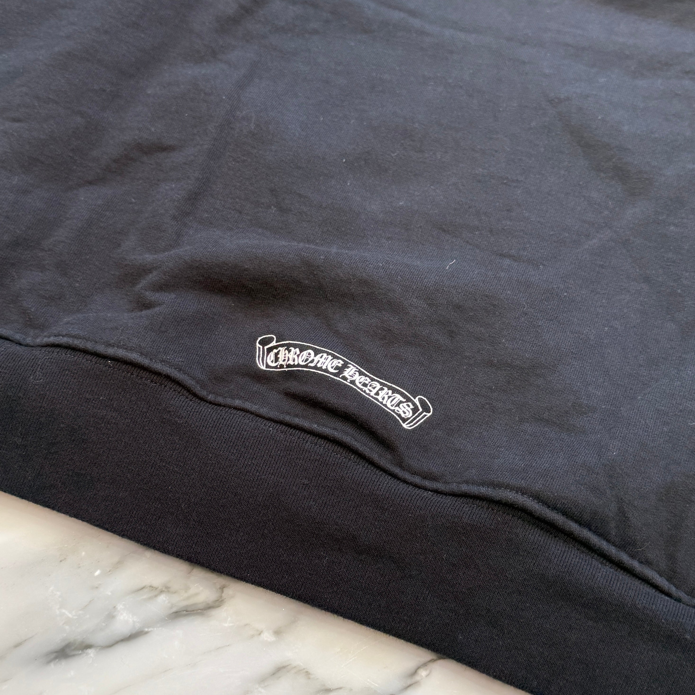 CHROME HEARTS Vertical Logo Thermal Zip Up Hoodie Size XL クロムハーツ ヴァーティカル ロゴ サーマル ジップアップフーディー サイズXL