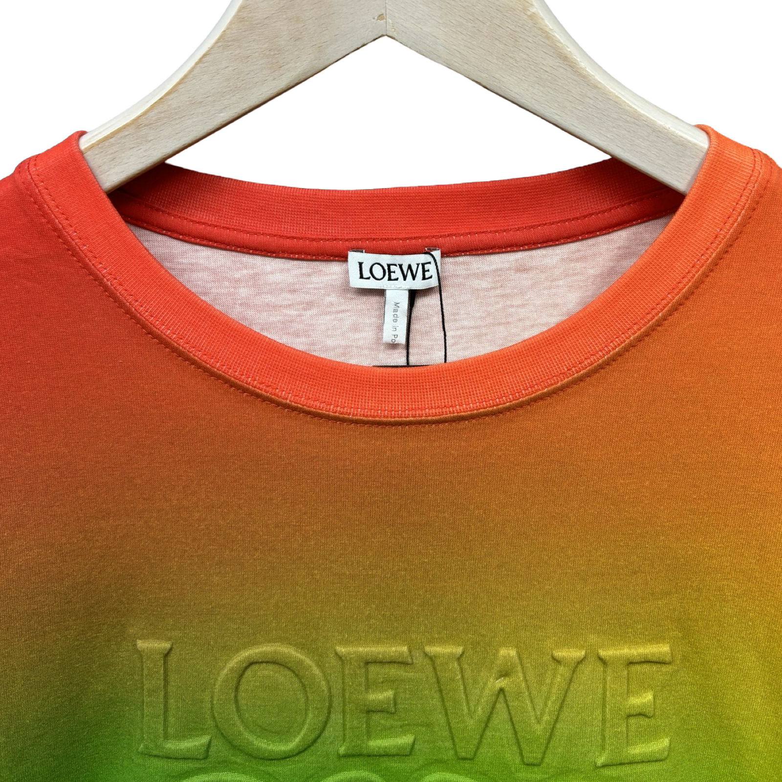 LOEWE 2023SS Rainbow Anagram Embossed T-shirt H526Y22X67 Size M