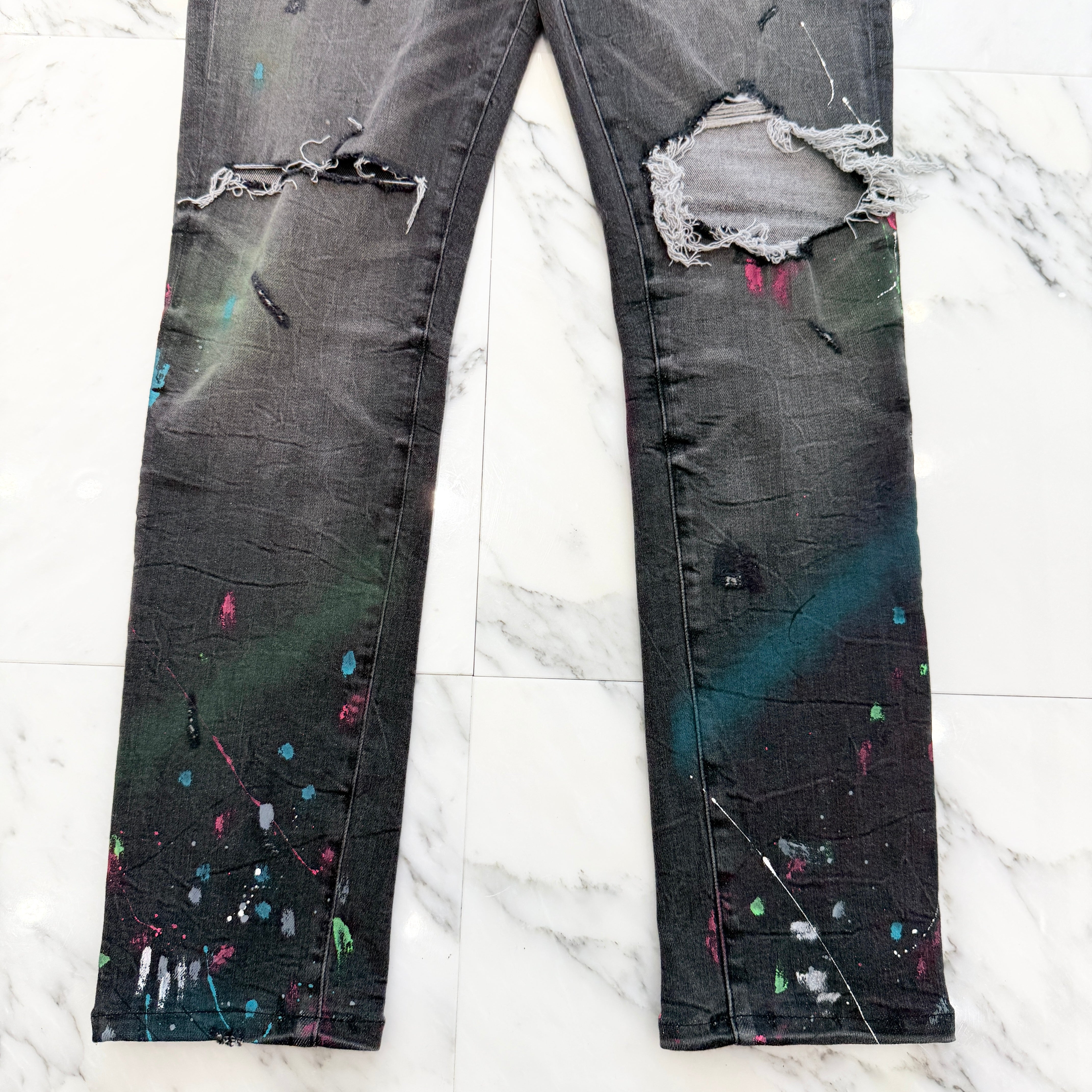 AMIRI Crash Paint Skinny Jeans Size 34 アミリ クラッシュペイント スキニージーンズ サイズ34