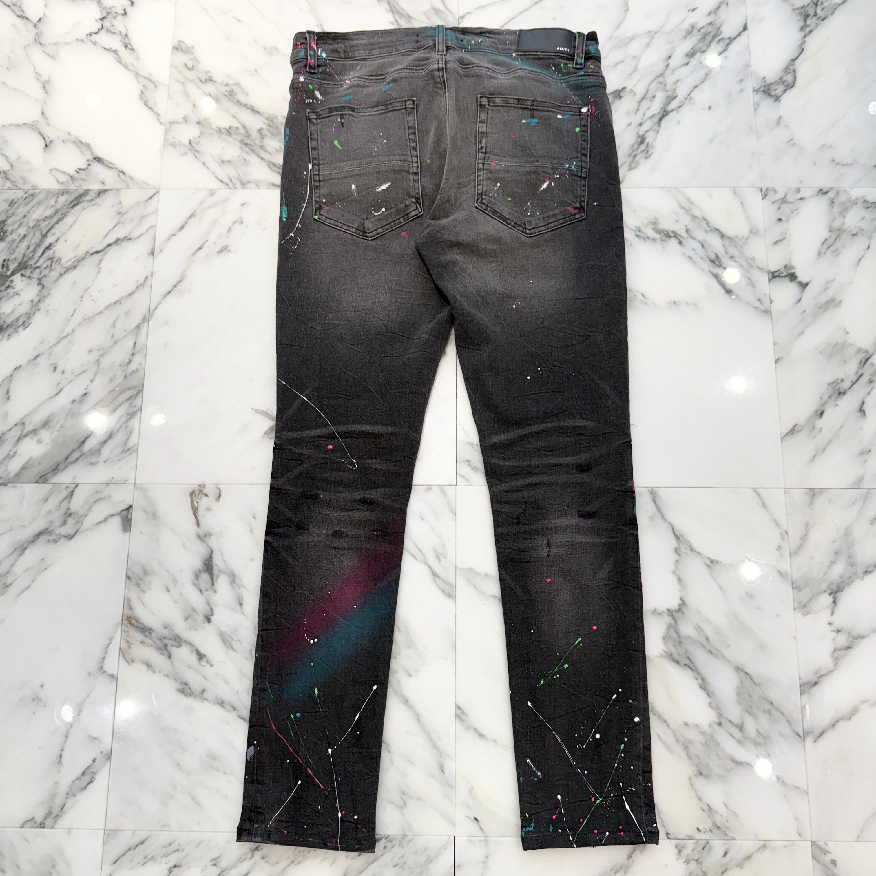 AMIRI Crash Paint Skinny Jeans Size 34 アミリ クラッシュペイント スキニージーンズ サイズ34