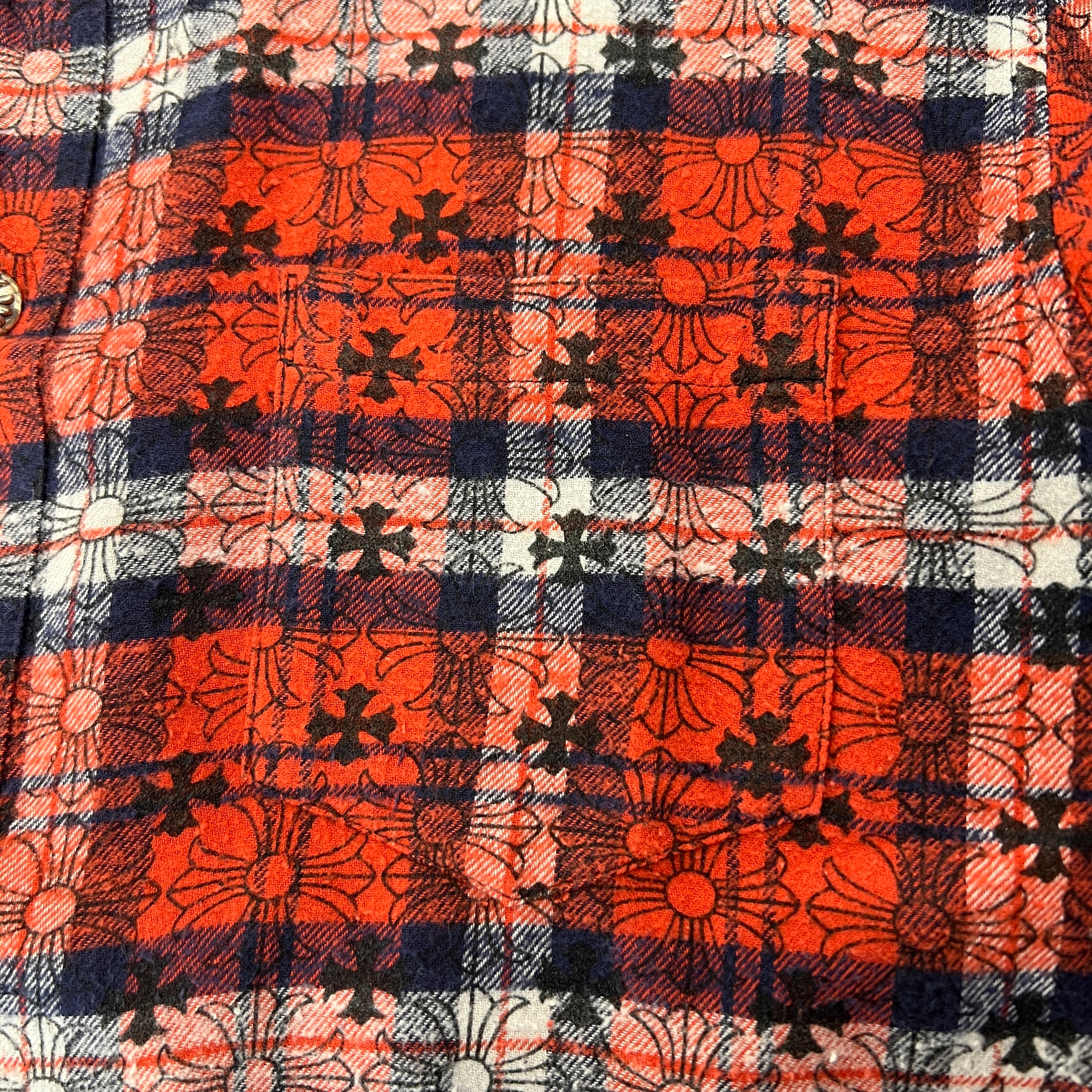 CHROME HEARTS Loose Ends Check Shirt Size L クロムハーツ ルーズエンド チェックシャツ サイズL