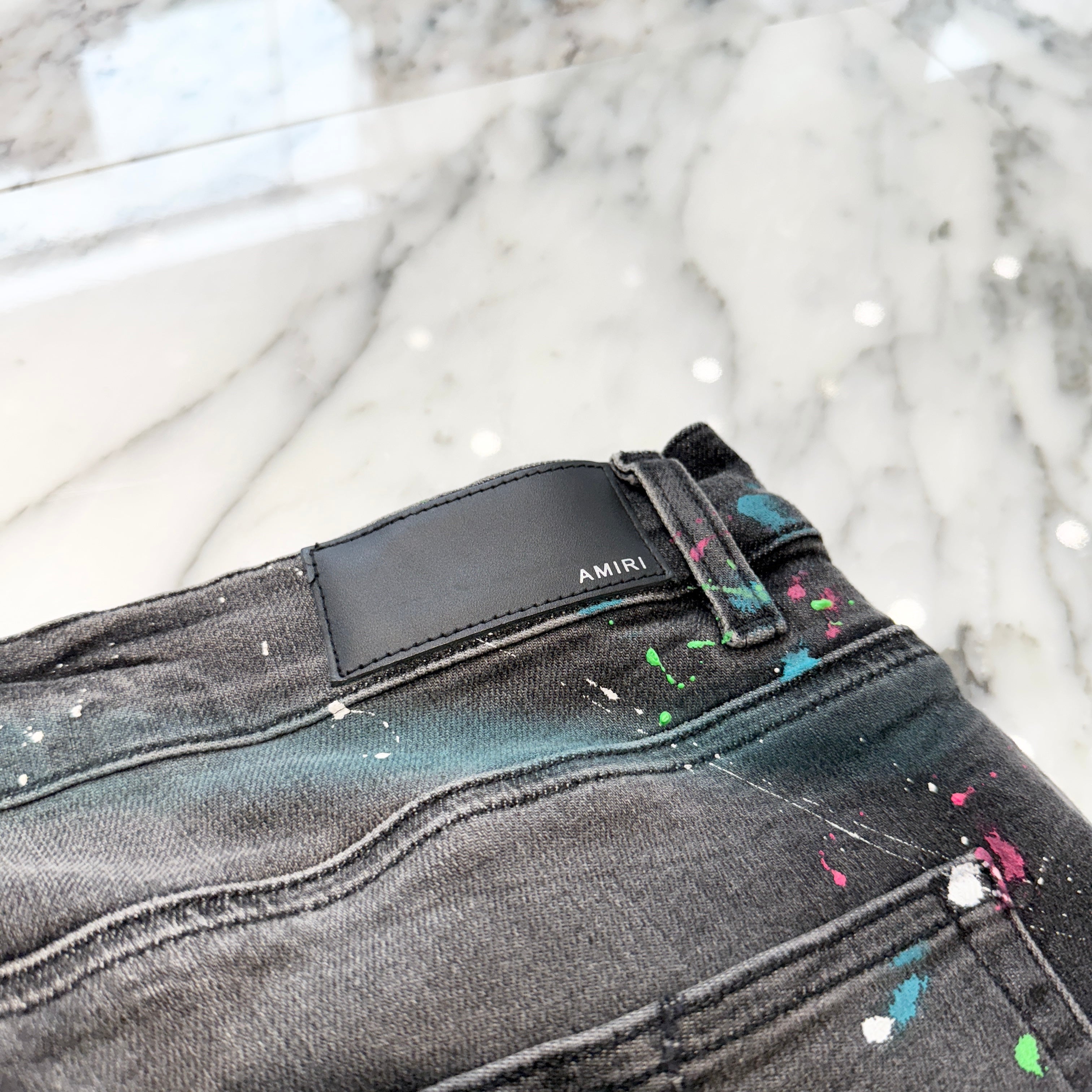 AMIRI Crash Paint Skinny Jeans Size 34 アミリ クラッシュペイント スキニージーンズ サイズ34