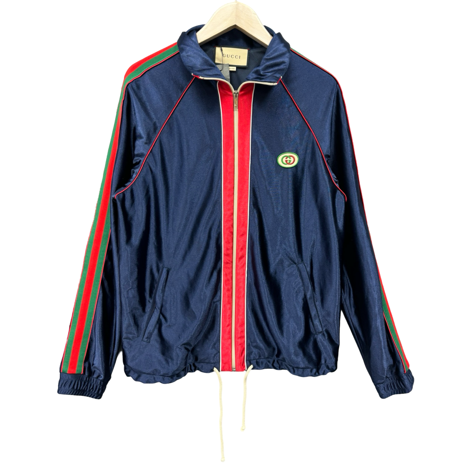 GUCCI 2023SS Shiny Jersey Jacket with Web 655341 XJDF1 Size S