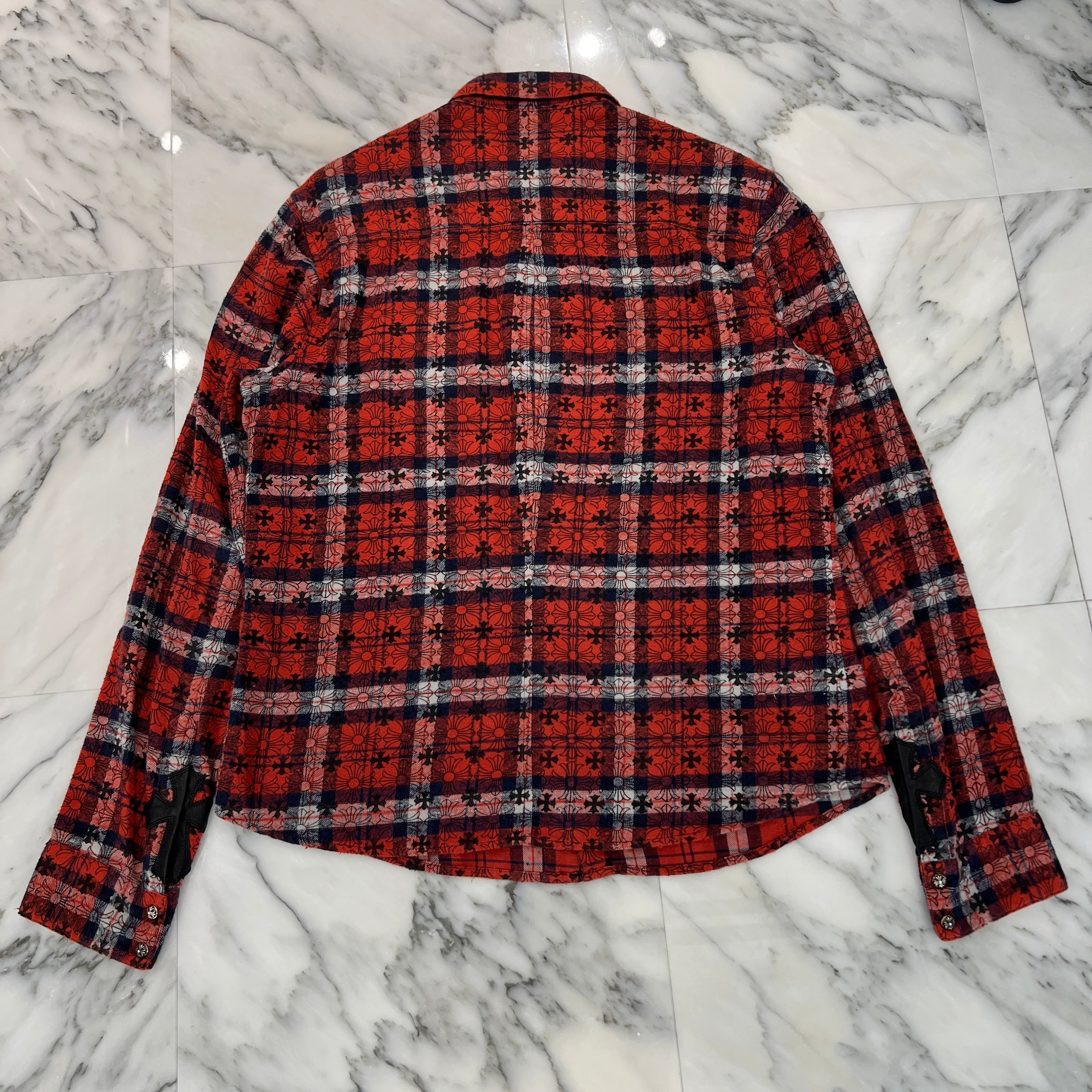 CHROME HEARTS Loose Ends Check Shirt Size L クロムハーツ ルーズ