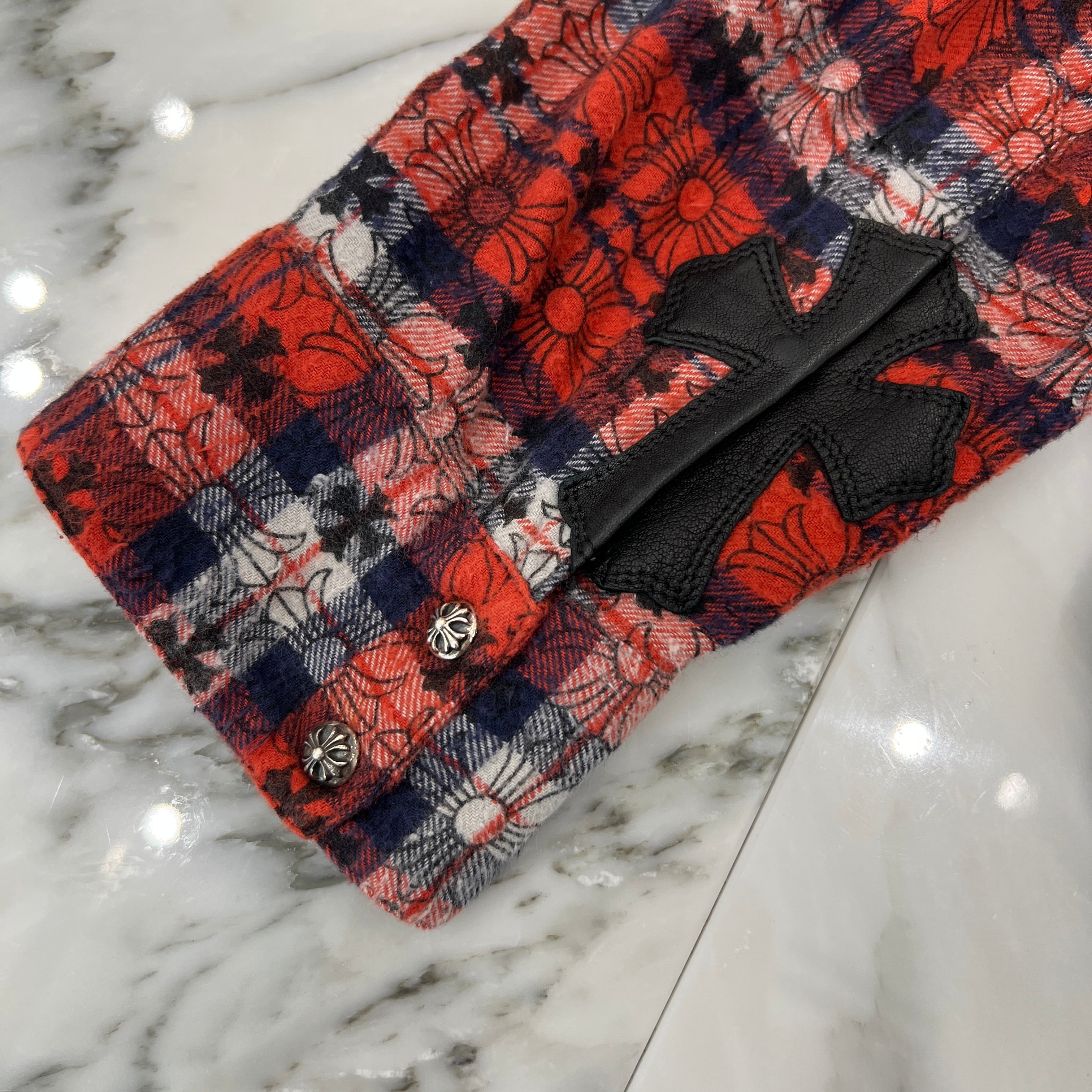 CHROME HEARTS Loose Ends Check Shirt Size L クロムハーツ ルーズエンド チェックシャツ サイズL