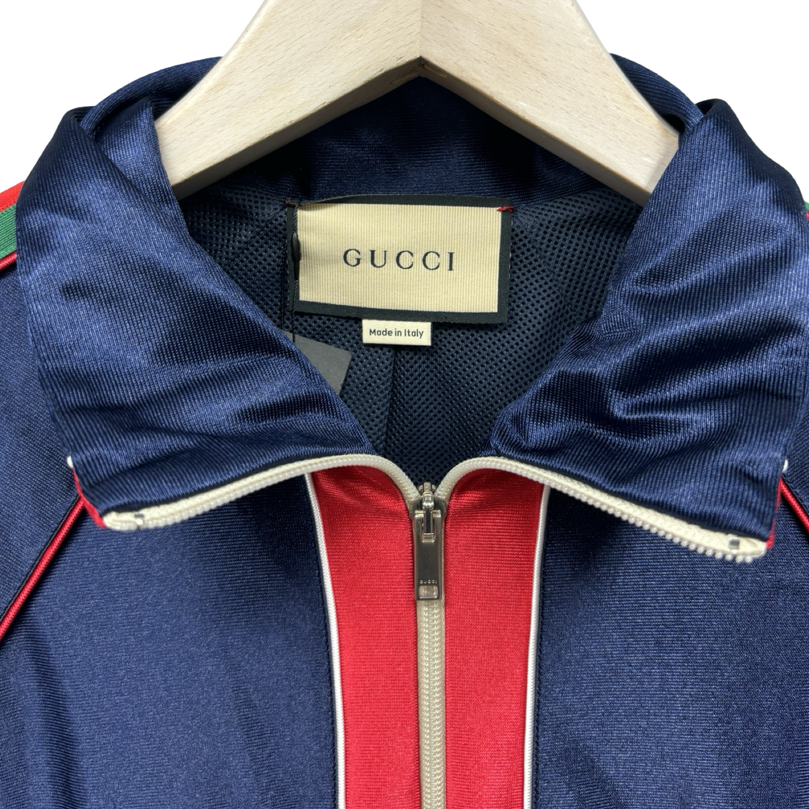 GUCCI 2023SS Shiny Jersey Jacket with Web 655341 XJDF1 Size S
