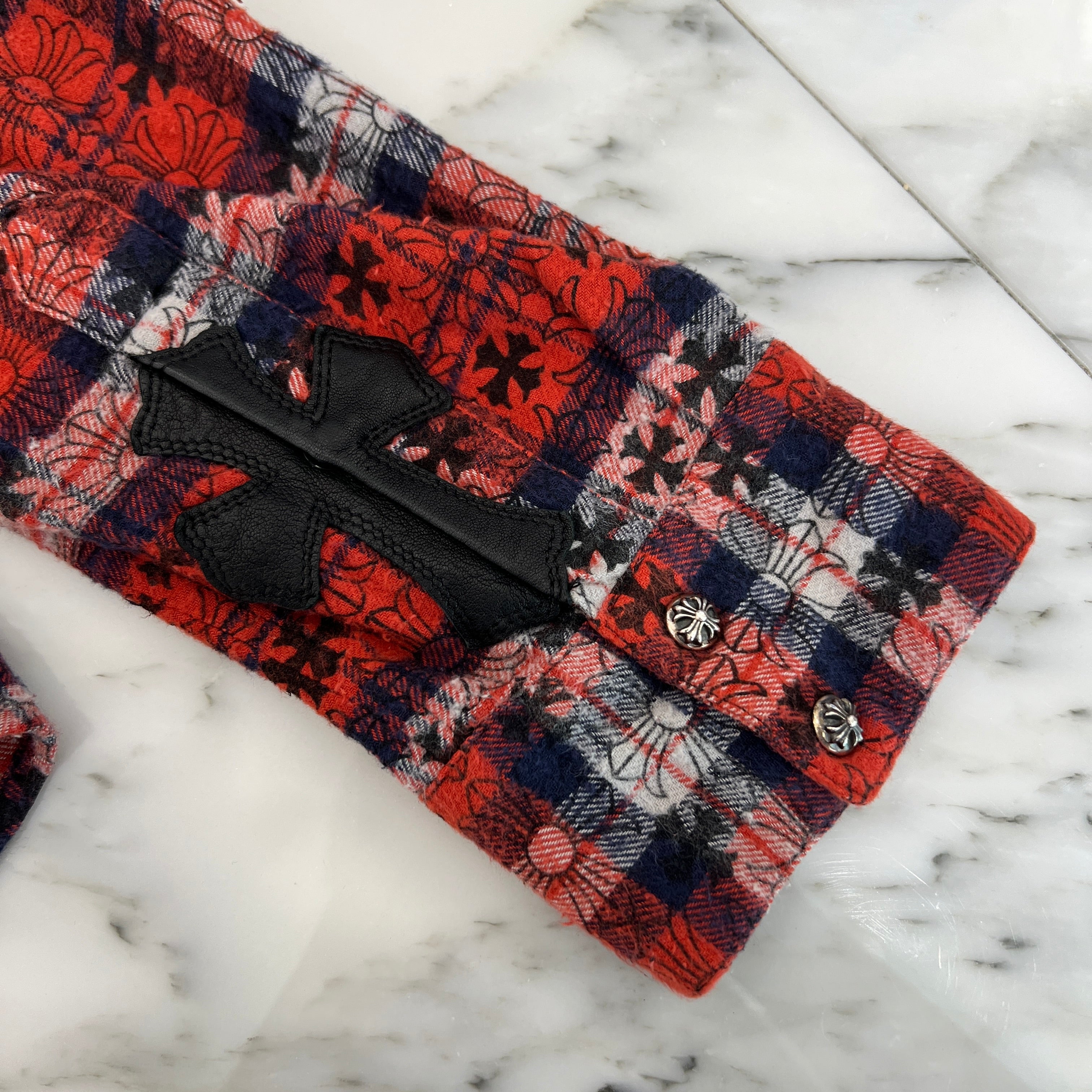 CHROME HEARTS Loose Ends Check Shirt Size S クロムハーツ ルーズエンド チェックシャツ サイズS