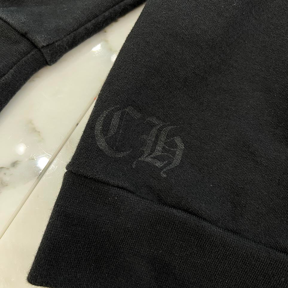 CHROME HEARTS Floral Cross Horseshoe Crewneck Sweat Shirts Size XL クロムハーツ フローラルクロス ホースシュー クルーネック スウェットシャツ サイズXL