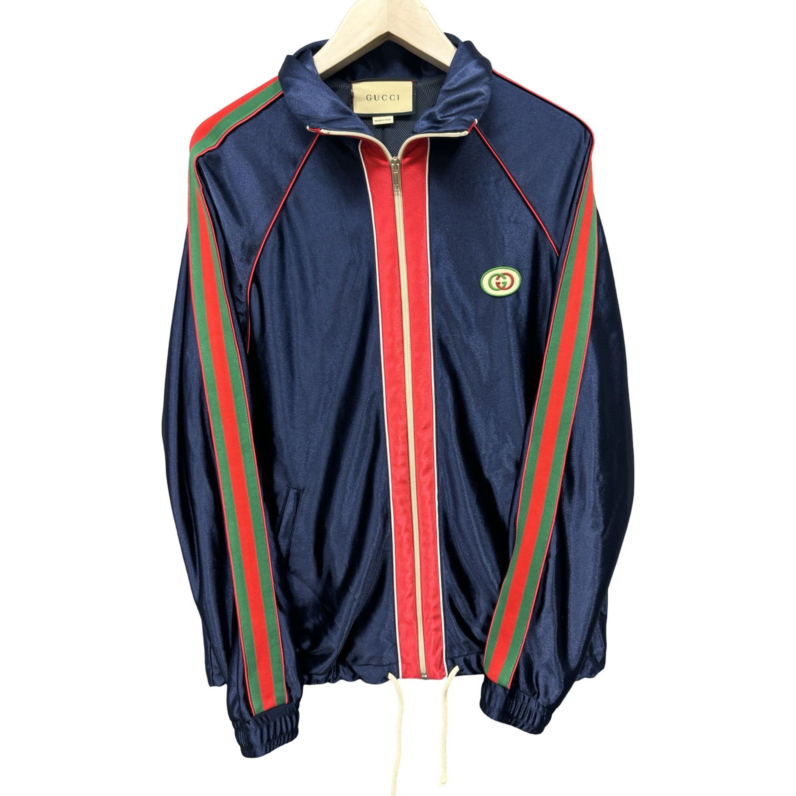 GUCCI 2023SS Shiny Jersey Jacket with Web 655341 XJDF1 Size S