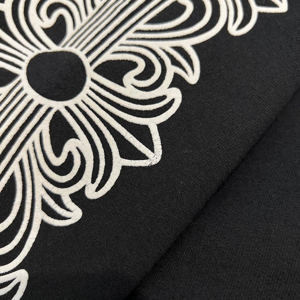 CHROME HEARTS Floral Cross Horseshoe Crewneck Sweat Shirts Size XL クロムハーツ フローラルクロス ホースシュー クルーネック スウェットシャツ サイズXL