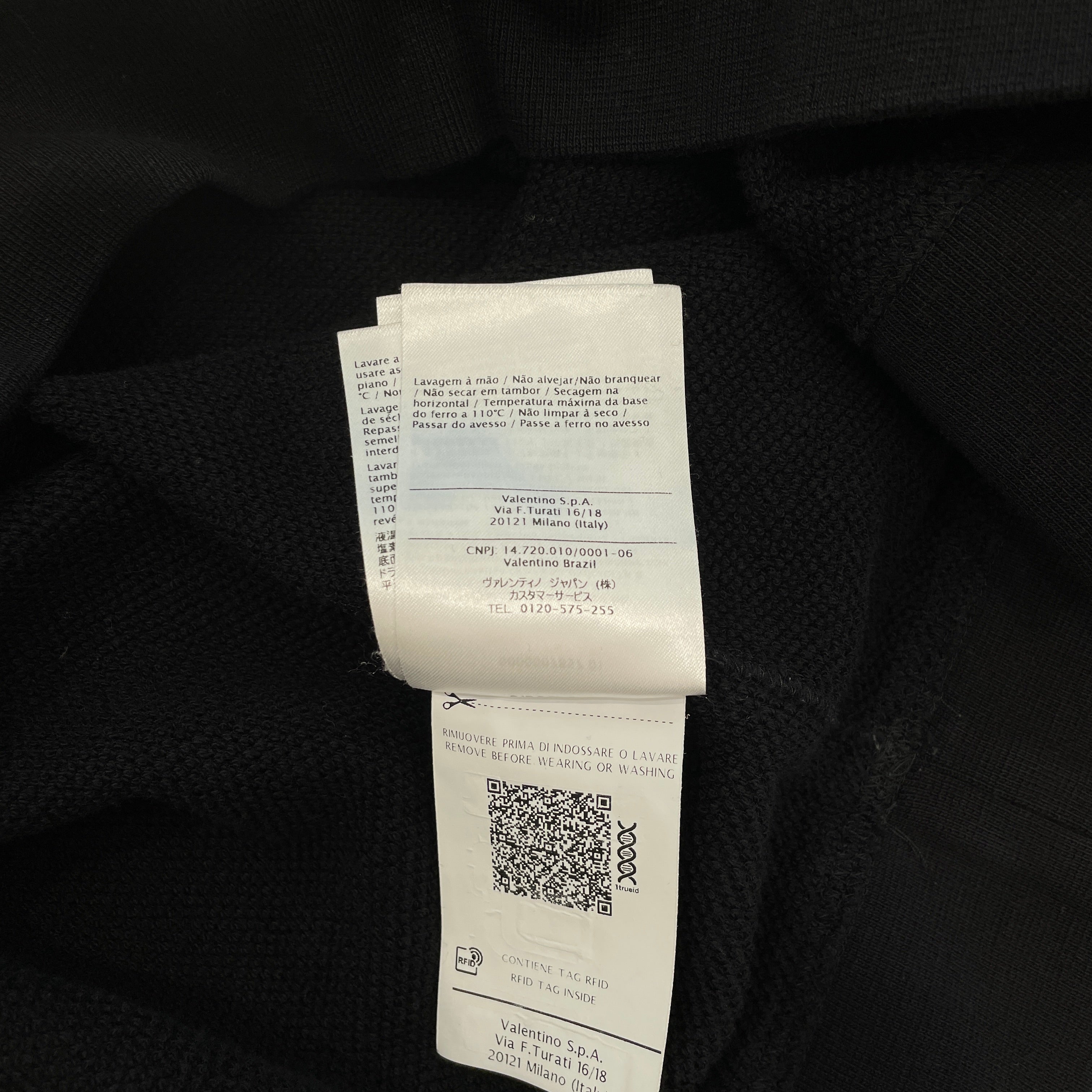 VALENTINO 2018AW Big Logo Print Crew Neck Sweat Shirt QV0MF12K591 Size M バレンティノ ビッグロゴ プリント クルーネック スウェットシャツ サイズM