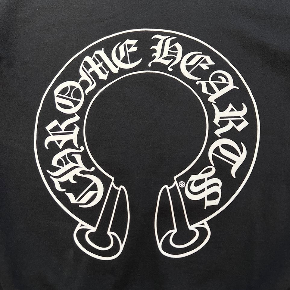 CHROME HEARTS Floral Cross Horseshoe Crewneck Sweat Shirts Size XL クロムハーツ フローラルクロス ホースシュー クルーネック スウェットシャツ サイズXL
