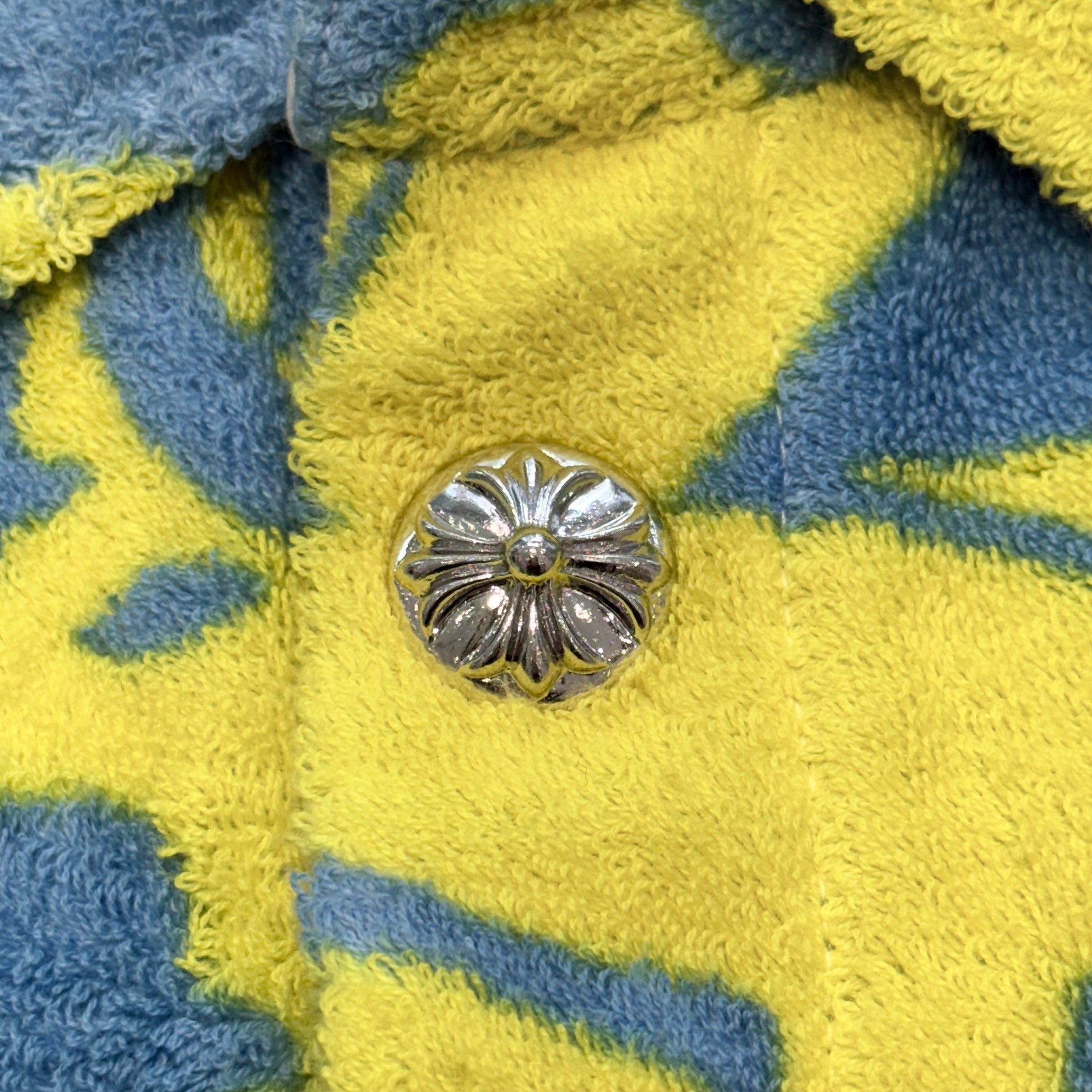 CHROME HEARTS MIAMI Limited Cross button Pile All Over Pattern Short Sleeve Shirt Size L クロムハーツ マイアミ限定 クロスボタン パイル オールオーバーパターン 半袖シャツ サイズL