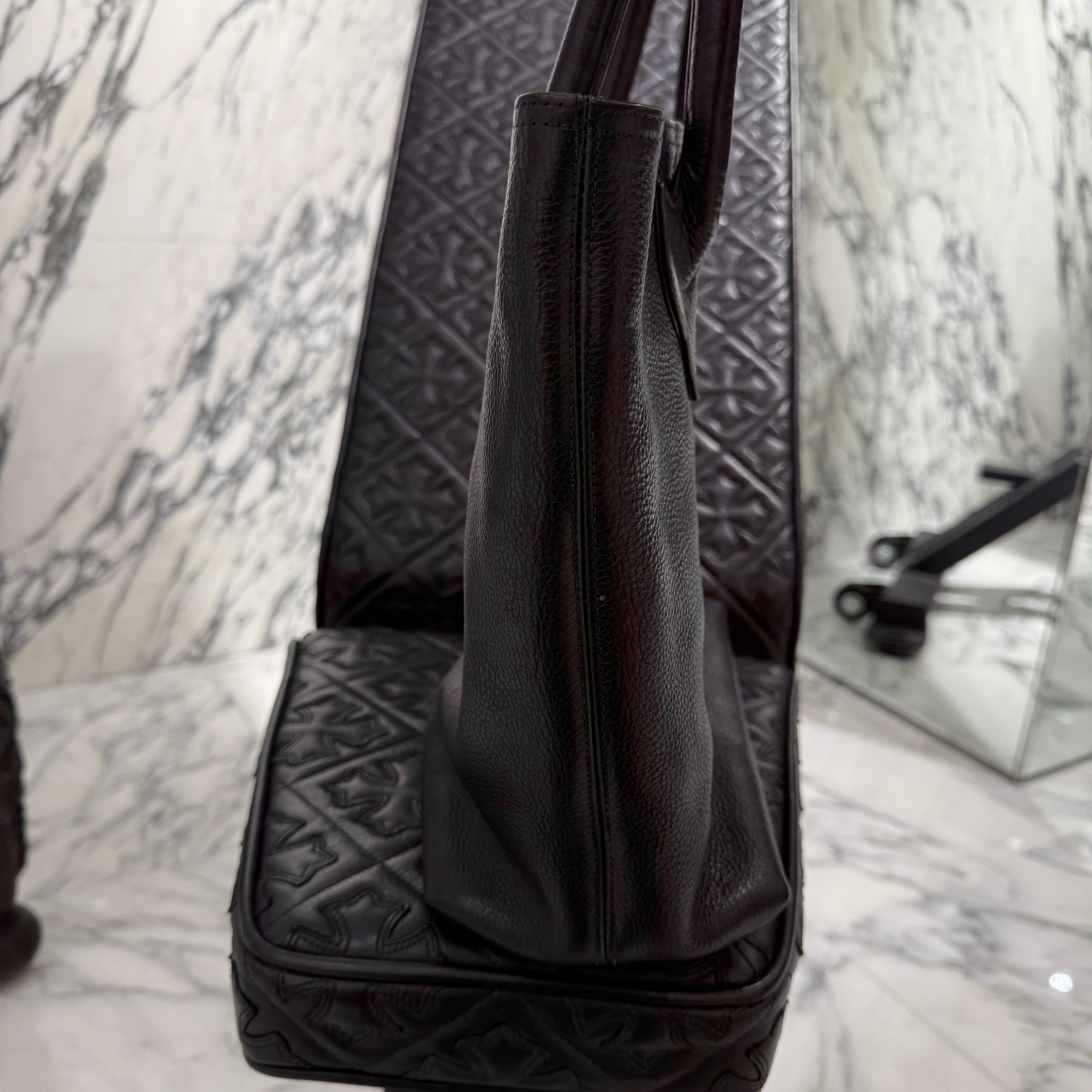 CHROME HEARTS 1 Cross Leather Patch FS Tote Bag クロムハーツ 1クロス レザーパッチ FS トートバッグ