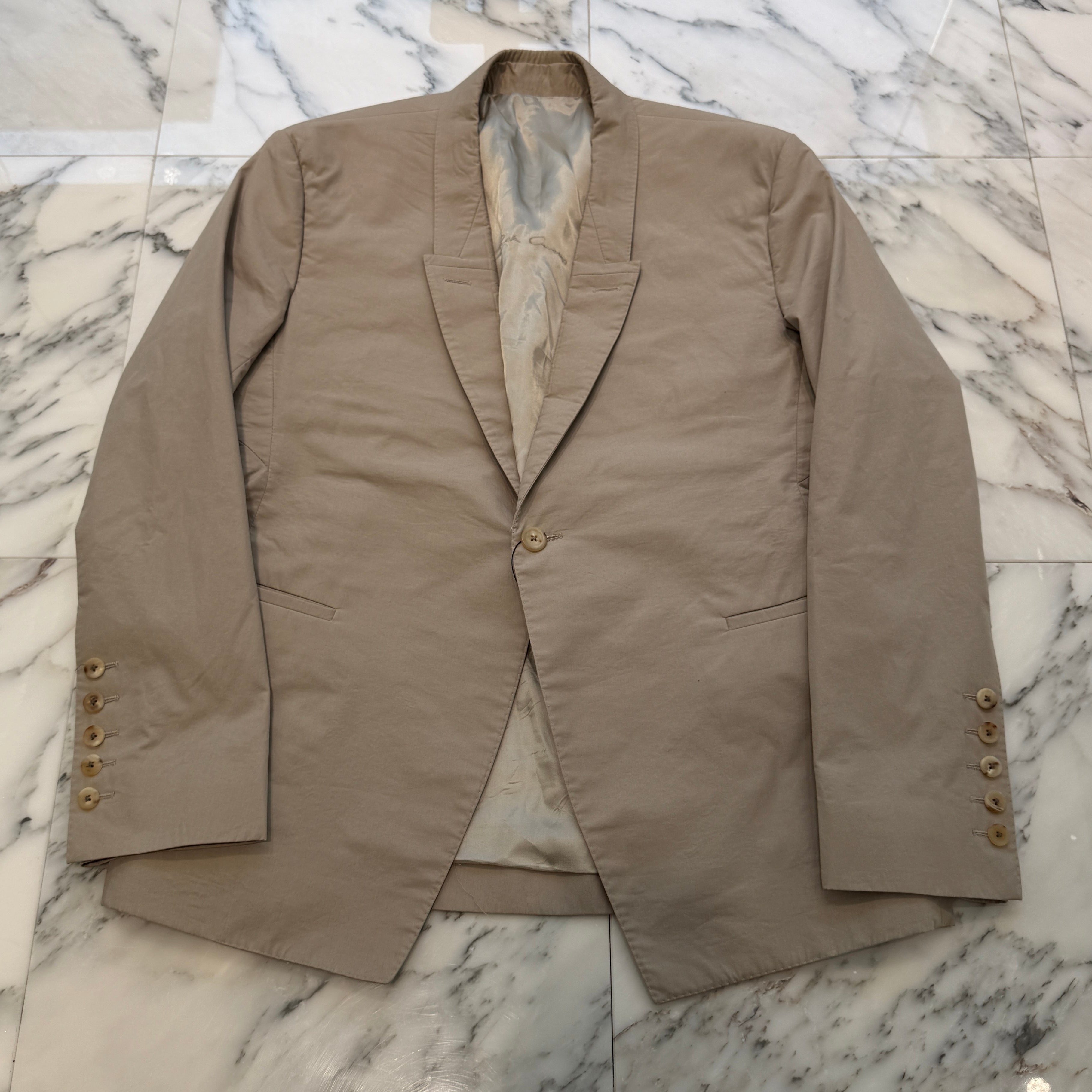 Rick Owens 2024SS Soft Blazer Tailored Jacket RU01D3733-P Size 52