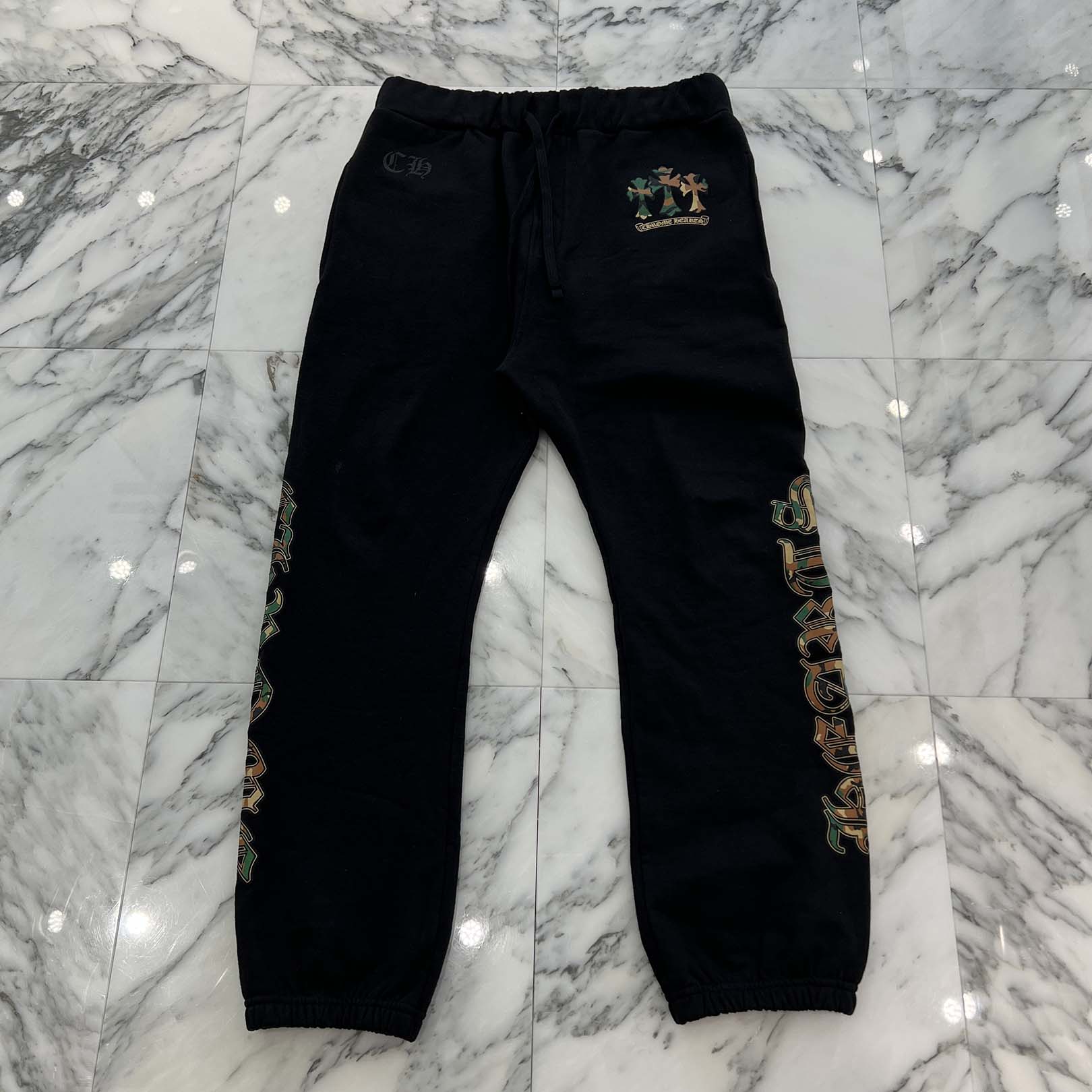 CHROME HEARTS Camo Triple Cross Sweat Long Pants Size L クロムハーツ カモ トリプルクロス スウェットロングパンツ サイズL