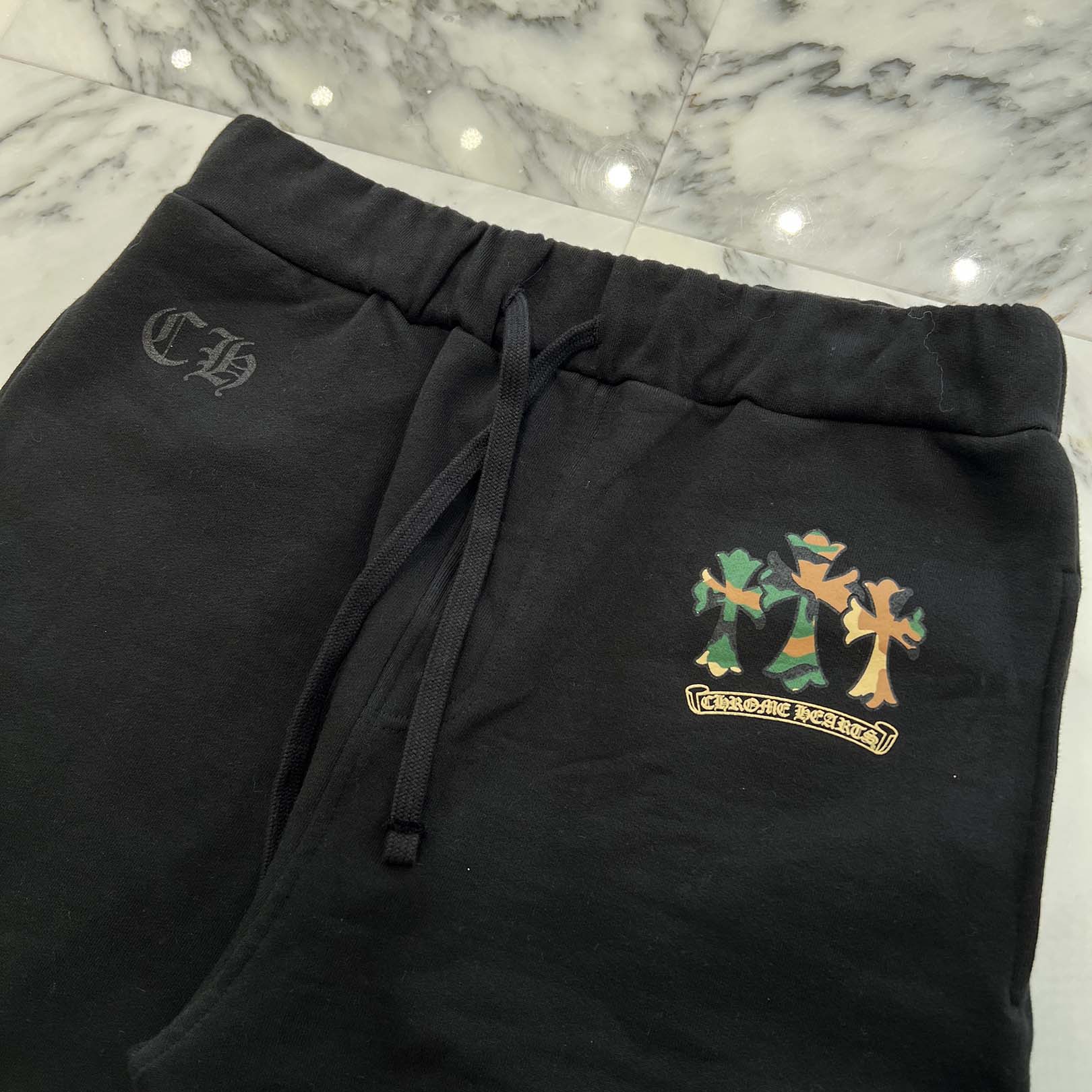 CHROME HEARTS Camo Triple Cross Sweat Long Pants Size L クロムハーツ カモ トリプルクロス スウェットロングパンツ サイズL