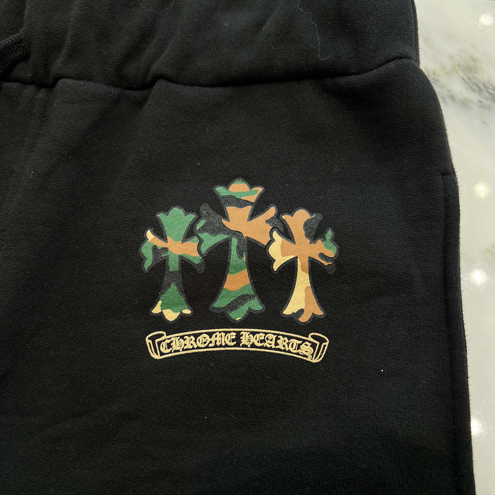 CHROME HEARTS Camo Triple Cross Sweat Long Pants Size L クロムハーツ カモ トリプルクロス スウェットロングパンツ サイズL