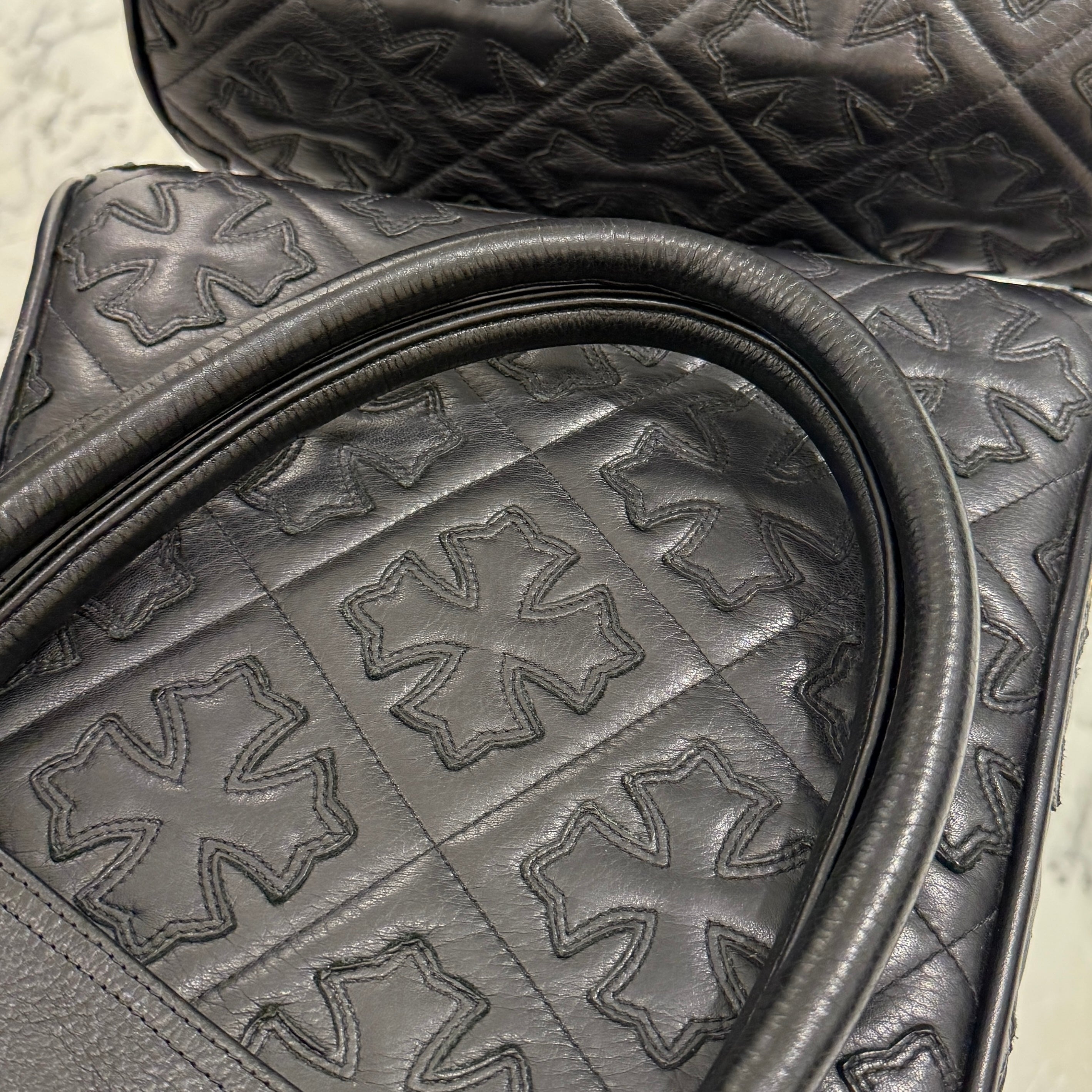 CHROME HEARTS 1 Cross Leather Patch FS Tote Bag クロムハーツ 1クロス レザーパッチ FS トートバッグ