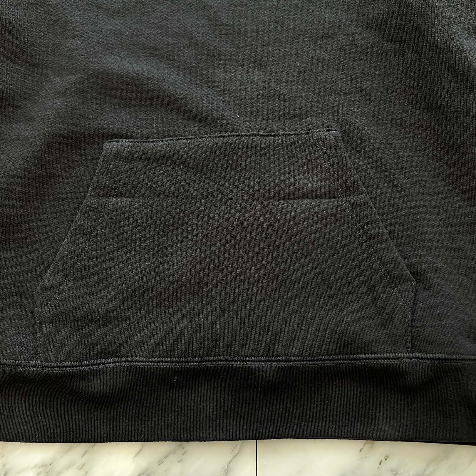 CHROME HEARTS Y NOT Cemetery Cross Leather Patch Pullover Hoodie Size S クロムハーツ ワイノット セメタリークロス レザーパッチ プルオーバーフーディー サイズS