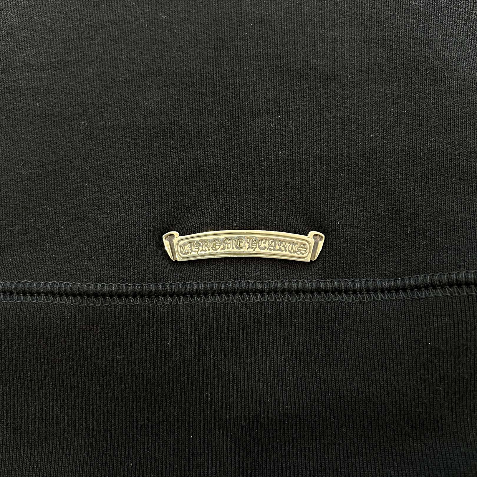 CHROME HEARTS Y NOT Cemetery Cross Leather Patch Pullover Hoodie Size S クロムハーツ ワイノット セメタリークロス レザーパッチ プルオーバーフーディー サイズS