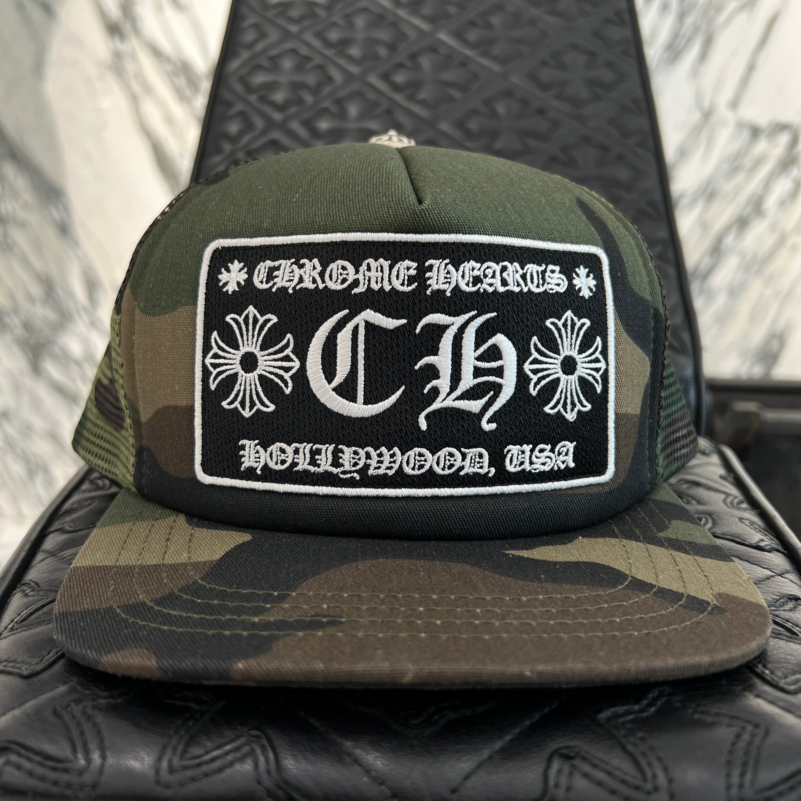 CHROME HEARTS Hollywood Limited Camo Mesh Trucker Cap Size ONE SIZE (51-61) クロムハーツ ハリウッド限定 カモメッシュ トラッカーキャップ サイズONE SIZE (51-61)