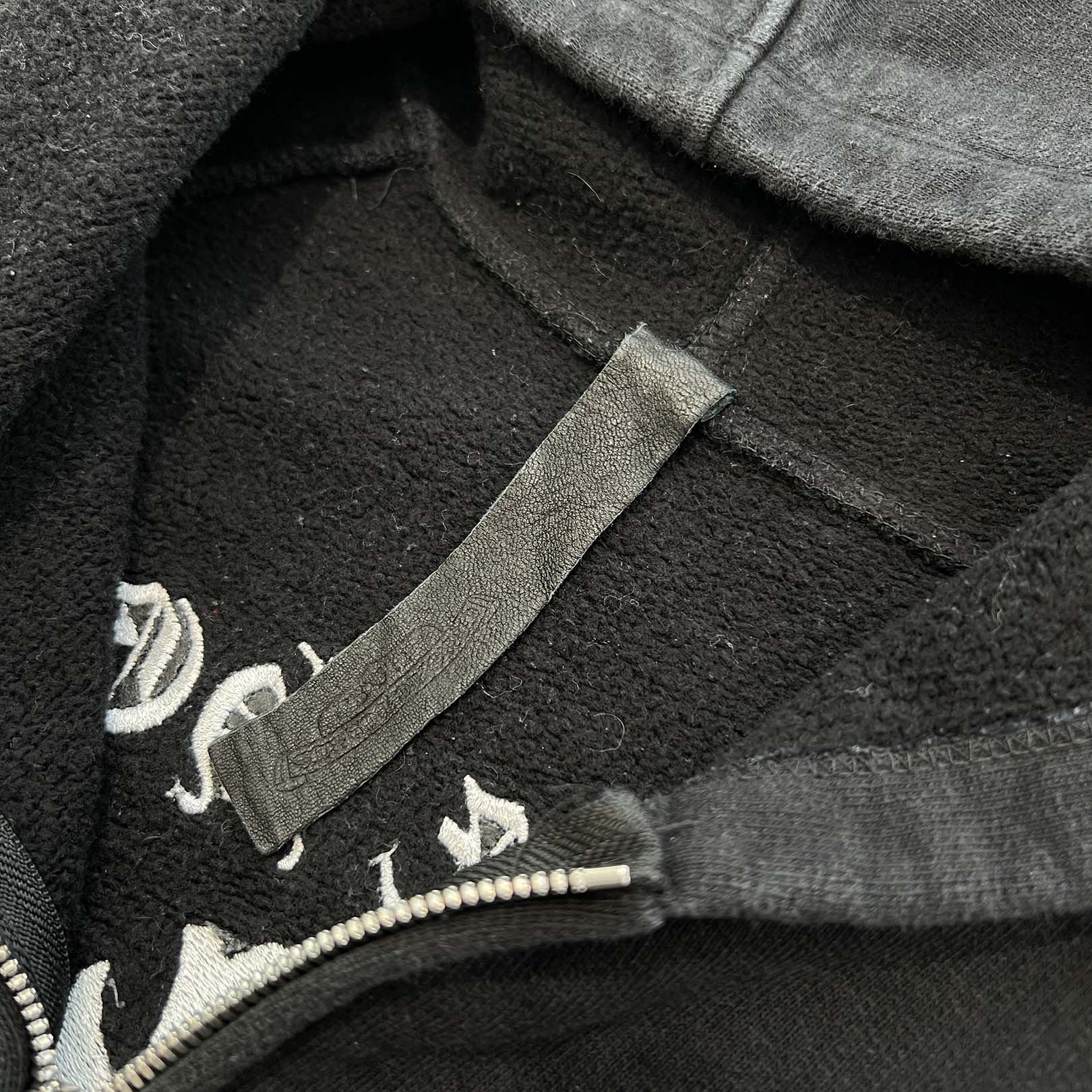 CHROME HEARTS King Taco 3 Cemetery Cross Embroidery Zip Up Hoodie Size XXL クロムハーツ キングタコ 3セメタリークロス刺繍 ジップアップフーディー サイズXXL